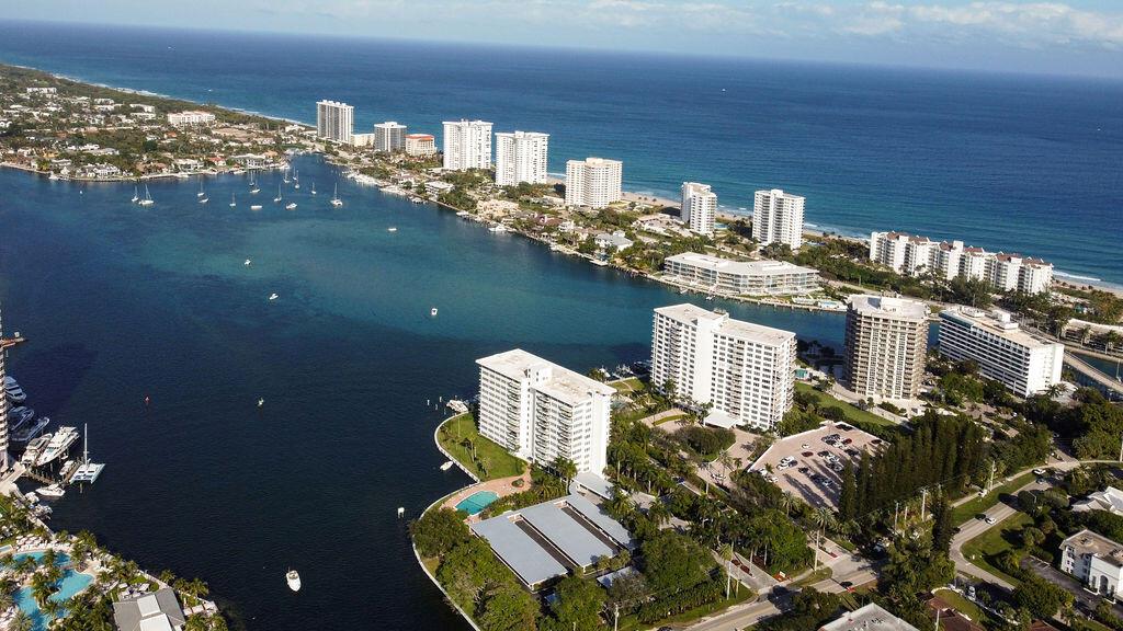 Live on Lake Boca, this stunning 2-bedroom, 2-bath condo offers the perfect blend of luxury and breathtaking views.The interior boasts high-end finishes, including custom cabinetry, granite countertops, and a spacious primary suite with a sitting area and a generous walk-in closet. Both bedrooms offer stunning water views, and the condo features hurricane-impact doors and windows for added peace of mind. The building provides 24-hour lobby security, a secured parking garage with a covered space, and a wealth of resort-style amenities, including a waterfront pool, fitness center, sauna, BBQ area, and a private marina.Ideally located east of US1, this prime location is just minutes from the beach, Mizner Park, Boca Resort, and Royal Palm, offering the best of Boca Raton living.