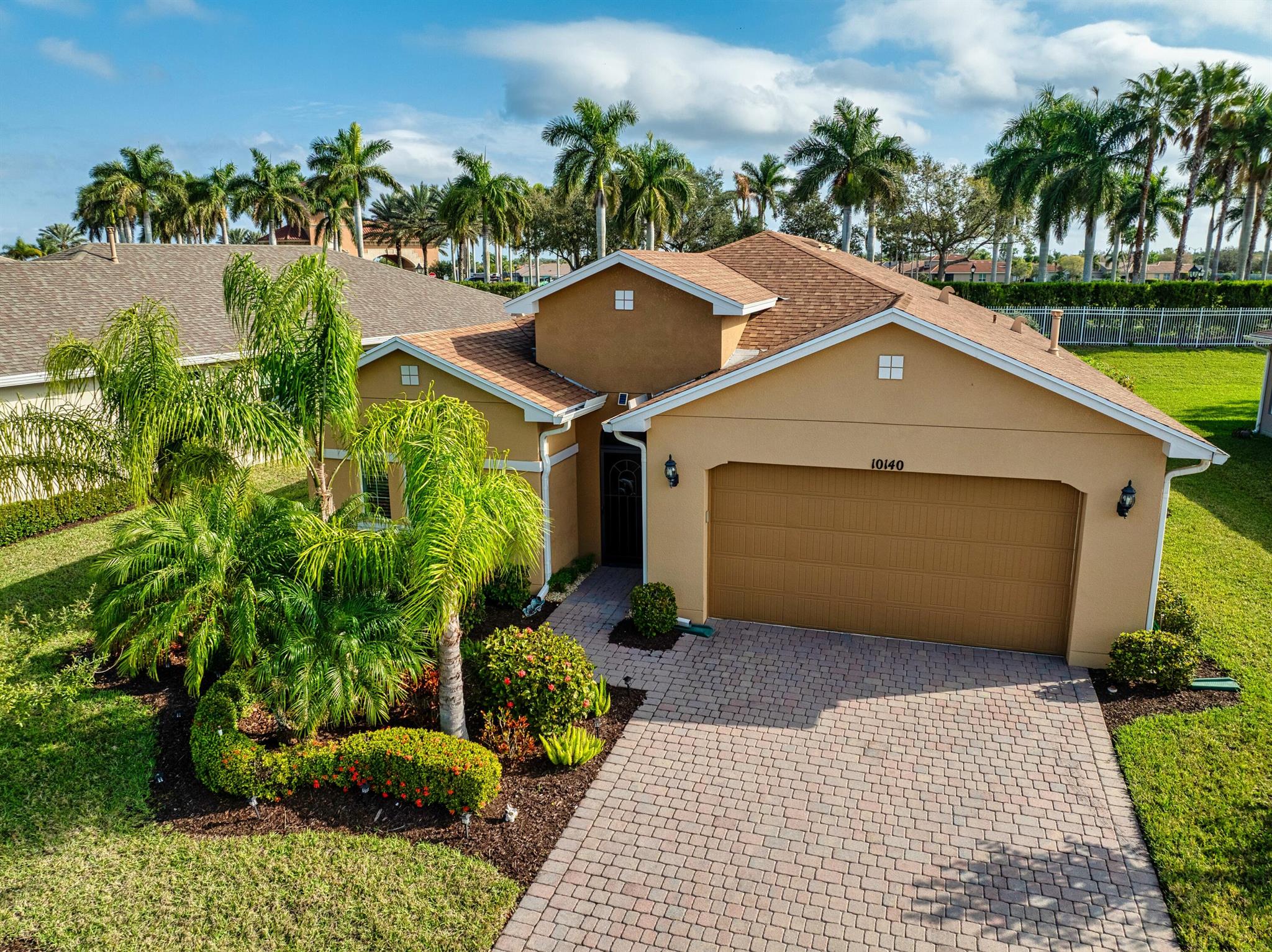 Step into this stunning 2-bedroom, 2-bath home with a versatile den, offering just over 2,000 square feet of thoughtfully designed living space. The expansive open family room creates a warm and inviting atmosphere, perfect for entertaining or relaxing. The gourmet kitchen is a true showstopper, featuring 42-inch cabinets, granite countertops, and a natural gas range, all overlooking the dining and living areas for effortless flow. Retreat to the oversized master suite, complete with his and her sinks and a stand-up shower for a spa-like experience. The second bedroom and bath are ideally situated at the front of the home, providing privacy for guests. The den offers endless possibilities, perfect as a home office, hobby room, or additional lounge space. S