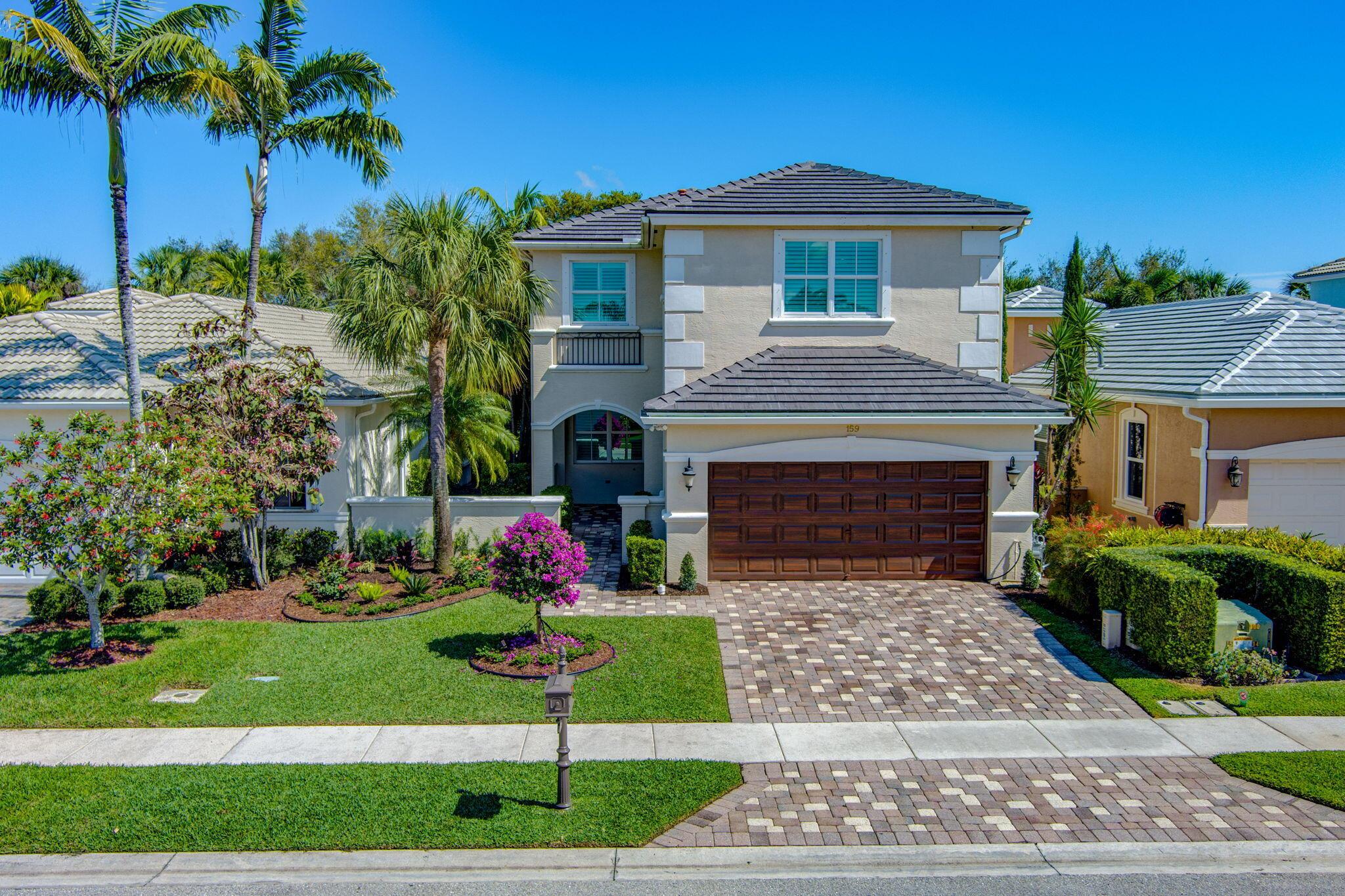 Best buying opportunity in Mirabella and maybe entire Gardens Area for a 5 Bedroom or 4 BR+1st FL office/den/playroom, 3 full baths, 2600 SF Delgado Model! Brand New Roof 2025, Full Impact Glass &Custom Impact Front Door, Generac Generator. Newer AC's & Water Heater, Nice Yard Room for Pool & Private,Repainted, Newer Window Treatments,Lighting, Landscaping & More . This is a buyer's dream come true: an affordable, move-in ready, updated home that's easy to insure and in one of the best gated and resort-style communities in the Gardens & Jupiter area. Community amenities include a nice clubhouse, fitness center, tennis courts, recently updated heated pool, kids clubhouse, and fun family events. Mirabella has it all and so does this house! Priced Under Appraised & Market Value to Sell Now