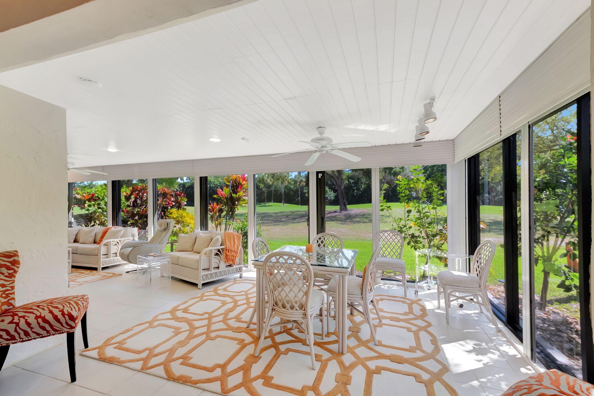 Welcome Home! This stunning, light-filled villa with a spacious den and an expansive Florida room is perfectly situated on the golf course in Boca Lago. Enjoy breathtaking views from every corner of this immaculate home, featuring vaulted ceilings, abundant closet space, a new roof, a new water heater, and a 2018 A/C unit.Unwind in the spectacular, glass-enclosed Florida room and take in the gorgeous sunsets. Three inviting porches surround the villa, while the grand foyer welcomes you w/an open-air atrium. The home also includes a full laundry room for added convenience.Located in Horizons of Boca Lago, this is the only community within Boca Lago that is not age-restricted. Zoned for A+ schools. Boca Lago is known for being one of the best maintained and well manicured communities. house, where a variety of social activities await.
Membership at Boca Lago Country Club is optional, there's no requirement to join upon purchase.
Come experience the beauty and comfort of this exceptional villa!