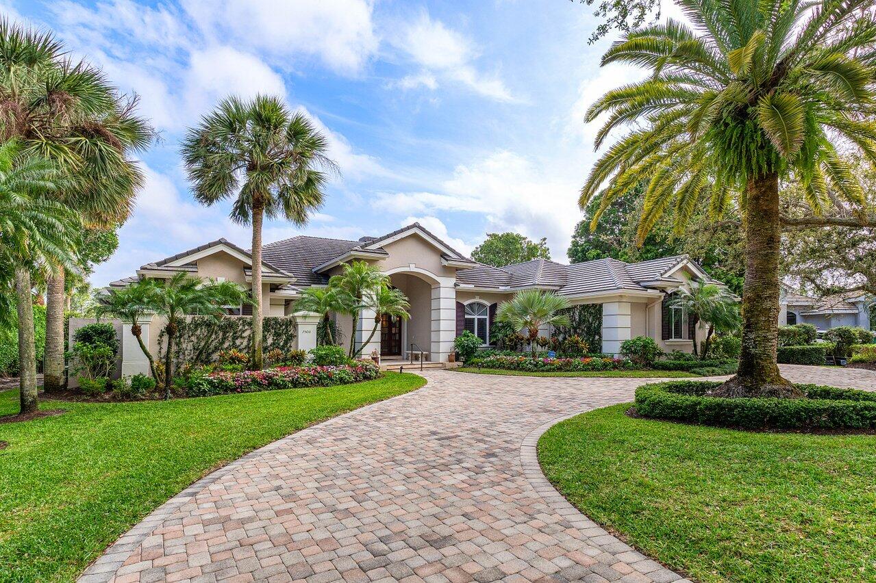 The most beautiful homesite you can imagine! Over two-thirds of an acre, cul-de-sac lot, facing south east overlooking water, preserve and the stunning par three 8th hole of a championship Pete Dye designed golf course.  This elegant custom home features many special upgrades and appointments  including impact glass, renovated kitchen, renovated pool and lanai, wet bar and butlers pantry, stunning office, both a casual and more formal dining, and a great room and a family room. Additional features include a newer roof, a powder room and cabana bath, 2  large walk in closets in the owners suite, two separate his/her baths in the primary suite,and large owners suite with a separate siting area. This is a very special home.