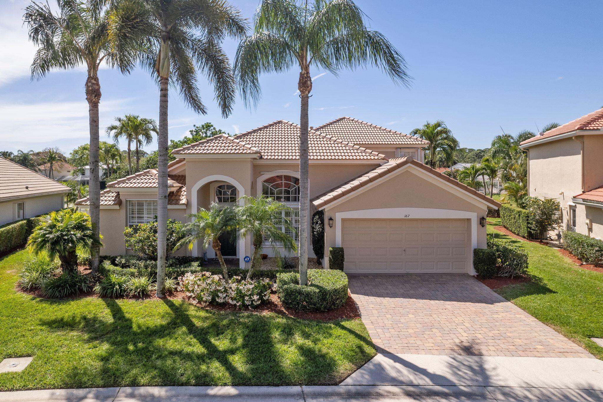 This exceptional home in Bent Tree, one of Palm Beach Gardens' most sought-after neighborhoods, offers the perfect blend of privacy, space, and community living. Situated on a premium oversized pie-shaped lot, this property boasts incredible lake views and endless outdoor potential. Whether you're envisioning a pool, a fenced-in backyard, or a stunning outdoor entertaining space, this lot provides the perfect canvas. With a brand-new roof installed in June 2024, freshly painted exterior in July 2024, and newer AC installed in 2018, this home is ready for immediate enjoyment. The neighborhood features a resort-style pool, tennis courts, and scenic walking trails, making it an ideal setting for an active and connected lifestyle.
