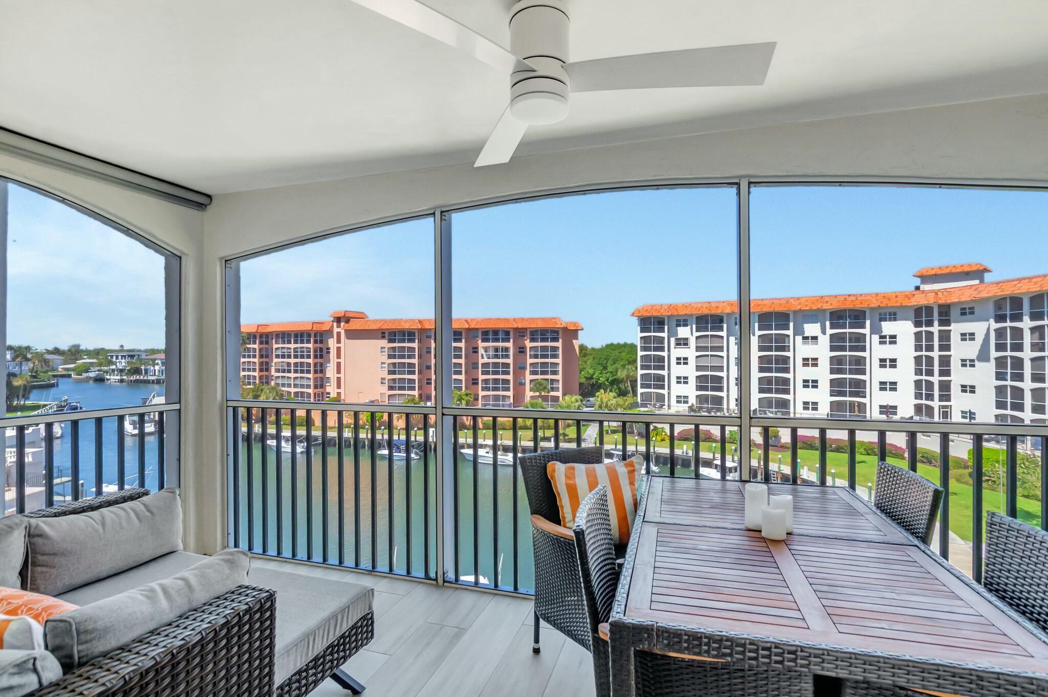 Experience coastal luxury in the highly desirable San Remo community! This stunning ,updated 1 bedroom condo offers breathtaking water views and exclusive private beach access. The modern kitchen is a chef's dream featuring sleek quartz countertops, a striking waterfall island and plenty of space with soft close cabinets. Enjoy peace of mind with impact windows and doors throughout. This prime location is just minutes from shopping, dining and entertainment. Din't miss this rare opportunity to own a piece of paradise. ALL ASSESSMENTS HAVE BEEN PAID IN FULL.