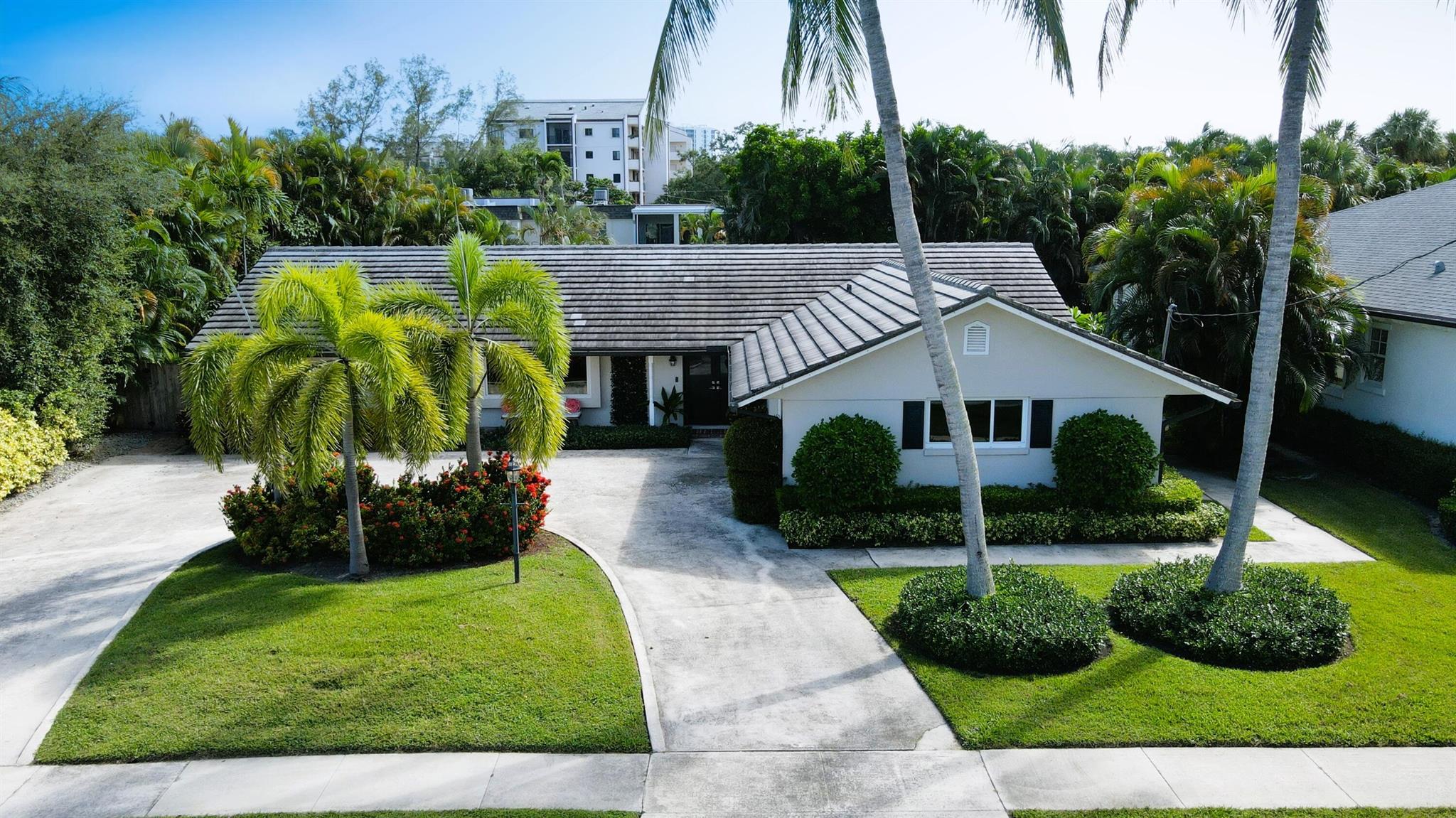 This stunning 4-bedroom, 3-bathroom pool home is nestled in the exclusive gated waterfront community of Hidden Key, perfectly positioned between Juno Beach and Singer Island--all with no HOA fees! Located on a quiet cul-de-sac, this home offers over 2,200 sq. ft. of beautifully designed living space, featuring a modern open-concept layout and a desirable split floor plan.The gourmet kitchen boasts high-end appliances, custom cabinetry, and ample counter space, making it perfect for both everyday living and entertaining. The luxurious primary suite offers a spa-like en-suite bathroom and generous closet space.Step outside and enjoy the best of Florida living--a private pool, spacious screened-in patio, and lush tropical landscaping create the perfect oasis...