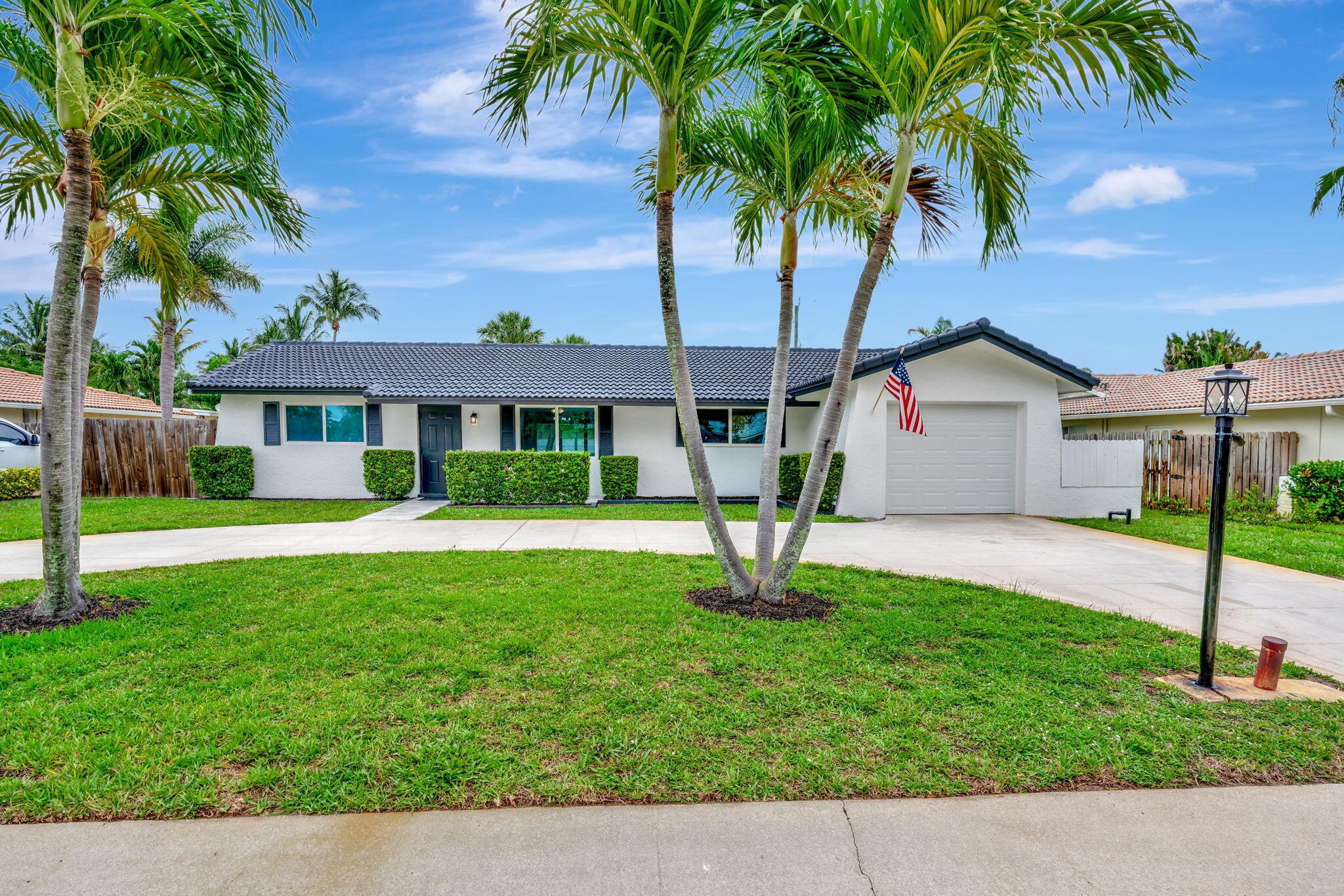 SORT AFTER JUNO ISLES newly renovated single family 4 bedrooms, 2 bath home on large lot .24 acres with plenty room for a pool and outdoor living, screened porch/patio over looking very large back yard. This home features a circular drive way, one car garage, curb appeal and has a boat slab on the right hand side behind gate to house your boat and other toys. 2 minutes from Burt Winters park ( Pet friendly)  with boat launching ramp, canoeing/kayaking access, playgrounds, picnic areas, tennis courts, and more. 5 minutes from Juno Beach and close to fine dinning, Palm Beach Gardens mall, shopping, I 95, and 20 minutes to airport.