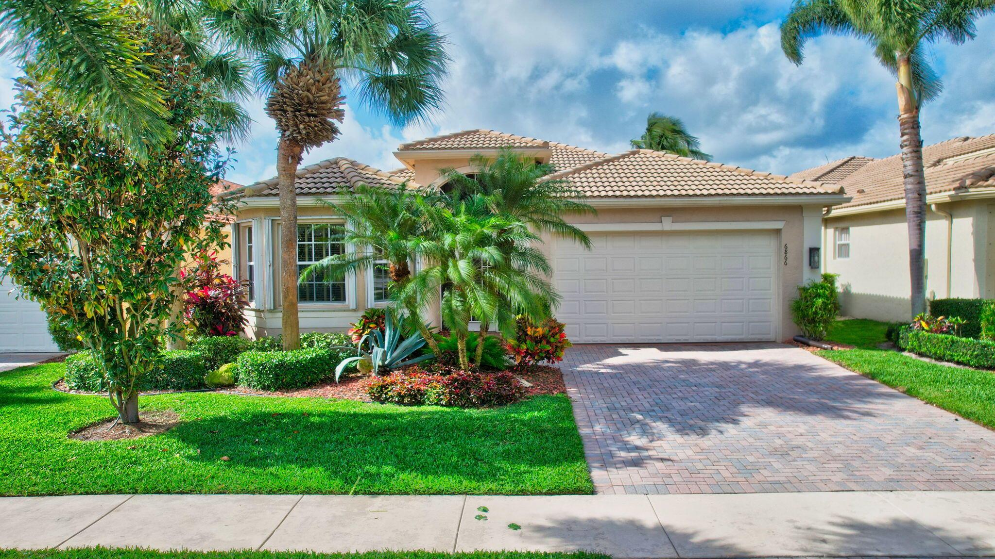 Perfect Lakeside Dream! Enjoy the gorgeous surroundings offering a peaceful retreat..Beautiful Home enhanced by the Southern Exposure which is desirable in South Florida. The Extended Screened Lanai offers additional space to relax and entertain new and old friends. Very Attractive Creme Tile 20 x 20 on a diagonal in the main living areas. Whip up delicious dishes in this Elegant Upgraded Kitchen. Magnificent designer handcrafted custom built-in furniture in the Den/3rd bedrm and Family Rm. This home exudes comfort & a casual flow between the kitchen & family room. Buyer/Buyers agent to verify information herein. Maintenance includes cable, lawn, exterior paint, alarm, wifi, show, hbo, common areas. pickle ball courts are being redone. Valencia Palms is a Non-Equity Community. You will Enjoy the Country Club Lifestyle Without Paying the Equity Membership Fees.

Spectacular Multi-Million Dollar Clubhouse you will enjoy.

Stunning Lobby as you enter the Clubhouse with very Comfortable Seating. A Great Place to Meet New and Old Friends.

Valencia Palms has 6 Har Tru Lit Tennis Courts (Very Active Tennis Community) with a Wonderful Tennis Pro. Also there are Two Bocce Courts and currently the pickle ball courts are being redone.

Beautiful Grand Ballroom with a Dance Floor, Raised Stage, Drop
Down Screens, Separate Dressing Room, Special Lighting &amp; Sound Proofing enhanced by very Comfortable Seating to Enjoy the Great Entertainment.

You will Enjoy the Resort Style Swimming Pool, Resistance Pool
&amp; Whirlpool Spa, Shaded Cabanas, Men's and Woman's Locker Rooms with Steam Rooms &amp; Showers.

Lovely Cafe For Breakfast &amp; Lunch. You can Dine Inside the
Cafe or Outside in a Screened Area Overlooking the Beautiful Pool. Waitress Service with a smile.
You can Dine Outside under the Umbrellas for your pleasure.

You are able to use your debit card at Reuven's restaurant
5 minutes away. (I will explain this to you)

First Class Fitness Center with an Aerobics Room offering Great Classes at a minimum fee.

There are three card rooms, Billiard Room, Conference Room and Arts &amp; Craft Room.

There are Many Clubs for you to Join so you can Meet New Friends.

There is a Walking, Jogging &amp; Bicycle Path &amp; Children's Splash Pad.

Valencia Palms is Centrally Located. Very Convenient to Food Shopping, West Palm Beach Airport, Florida Turnpike, Boca Raton
Town Center Mall, and many well known Boutiques and
Fabulous Restaurants. Also Convenient to Doctors, Hospitals. Not Far From the BEACH, Movie Theaters, Bowling Alley, and Downtown Delray where you have a choice of Fabulous Restaurants and Shopping.

Look forward to meeting you and showing this beautiful home to you