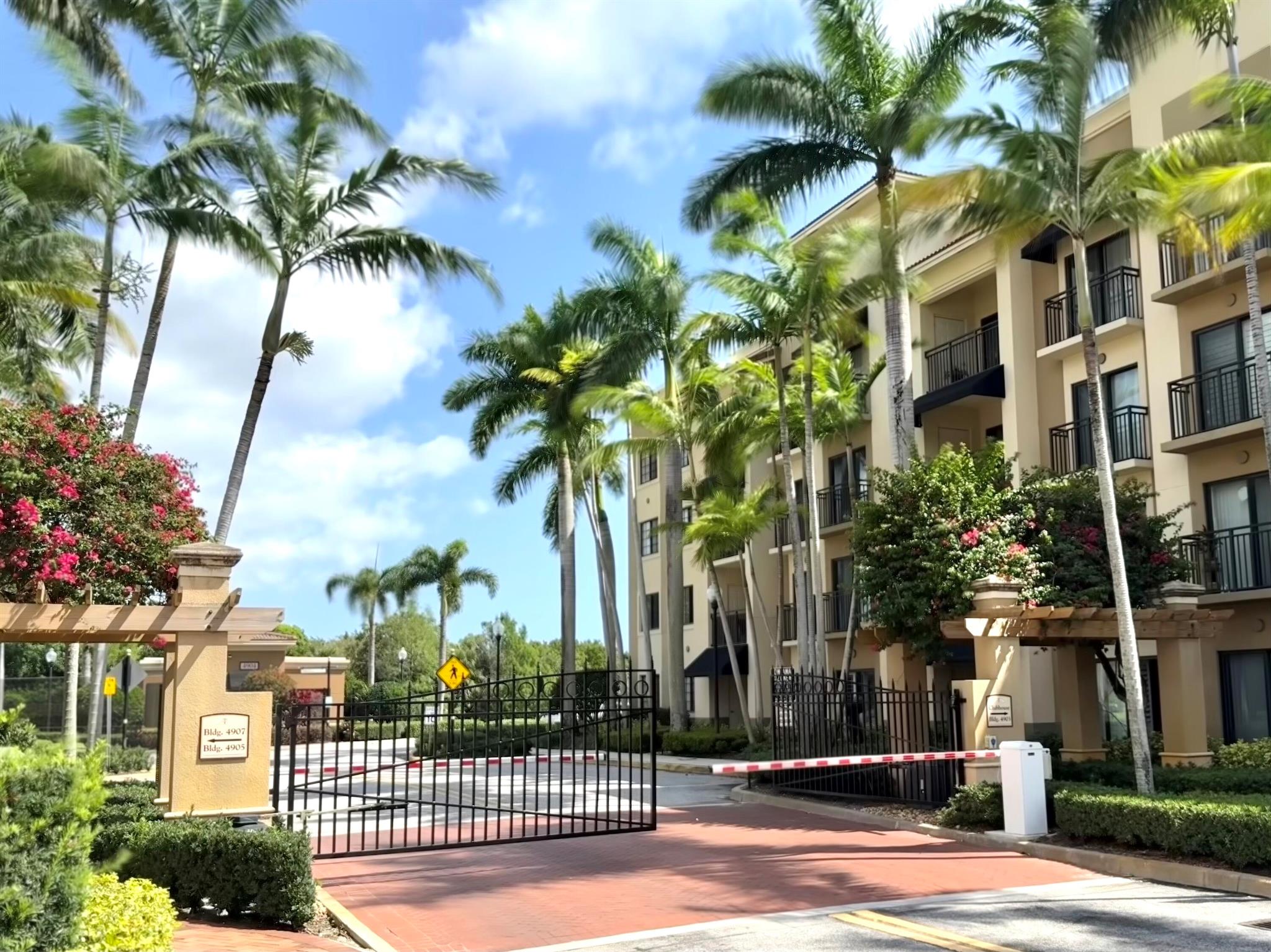 Welcome to the Residences at Midtown in the heart of Palm Beach Gardens. This immaculate 2 Bedroom 2 Bathroom 4th floor condo offers higher ceilings. The split floor plan encompasses an expansive  living /dining / breakfast bar area opening to a kitchen with stainless steel appliances and granite countertops. The spacious main bedroom has a walk-in closet, an en-suite bathroom with double sinks granite countertops, separate walk-in shower and  oversized soaking tub. The second bedroom has a connecting bathroom and large walk-in closet.Step outside to a covered balcony with additional storage closet. Owner recently installed new energy efficient AC unit. Unit includes 1 covered  parking space & 1 outdoor space. Walk to restaurants and shopping, and close to beaches and PBI. Welcome Home!
