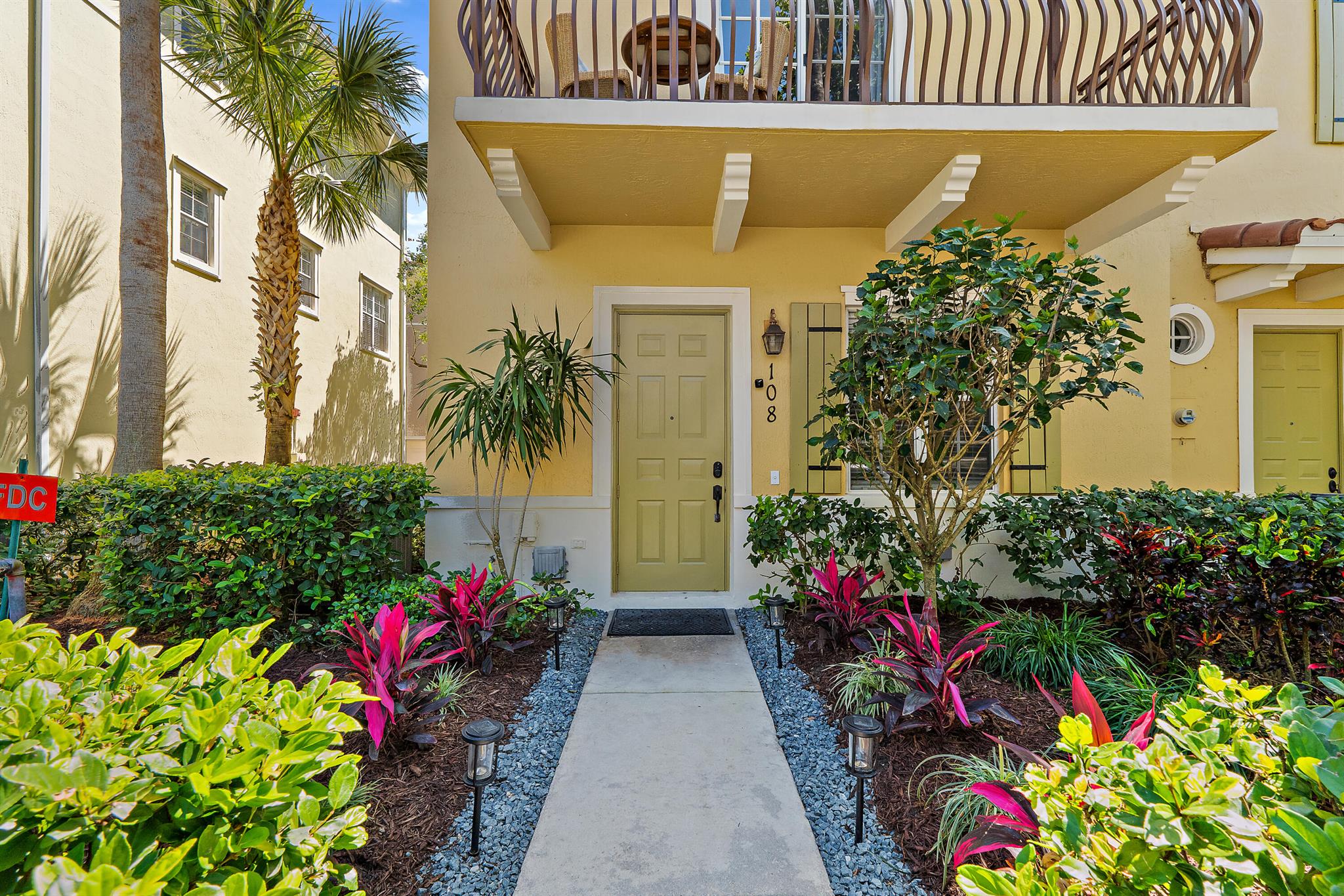 EVERYTHING that you have been searching for! 108 Osceola Lane has almost 2,000 square feet of living space with 3 bedrooms + a bonus room, 3.1 bathrooms, TWO car garage, and a LOVELY balcony from the second floor overlooking the serene foliage in your BEAUTIFUL Abacoa neighborhood. This PERFECT townhome is in the BEST location and is situated on a corner lot. This unit is MOVE IN READY! It also boasts a brand new roof, updated bathrooms, brand new shower in the primary bathroom, hurricane accordian shutters on 3rd floor,  granite countertops, stainless steel appliances and tile flooring throughout. This end unit offers great lighting and is rarely available. The community of Osceola Woods  features a HEATED community pool, children's playground, PLENTY of green spaces, and clubhouse! Zoned for excellent schools, minutes from Roger Dean Stadium, downtown Abacoa, mini golf, restaurants, shops, concerts and coffee shops. Beach is only 10 minutes away! The HOA fees cover exterior insurance, basic cable high speed internet, landscaping, roof maintenance, management, a community pool and reserves.