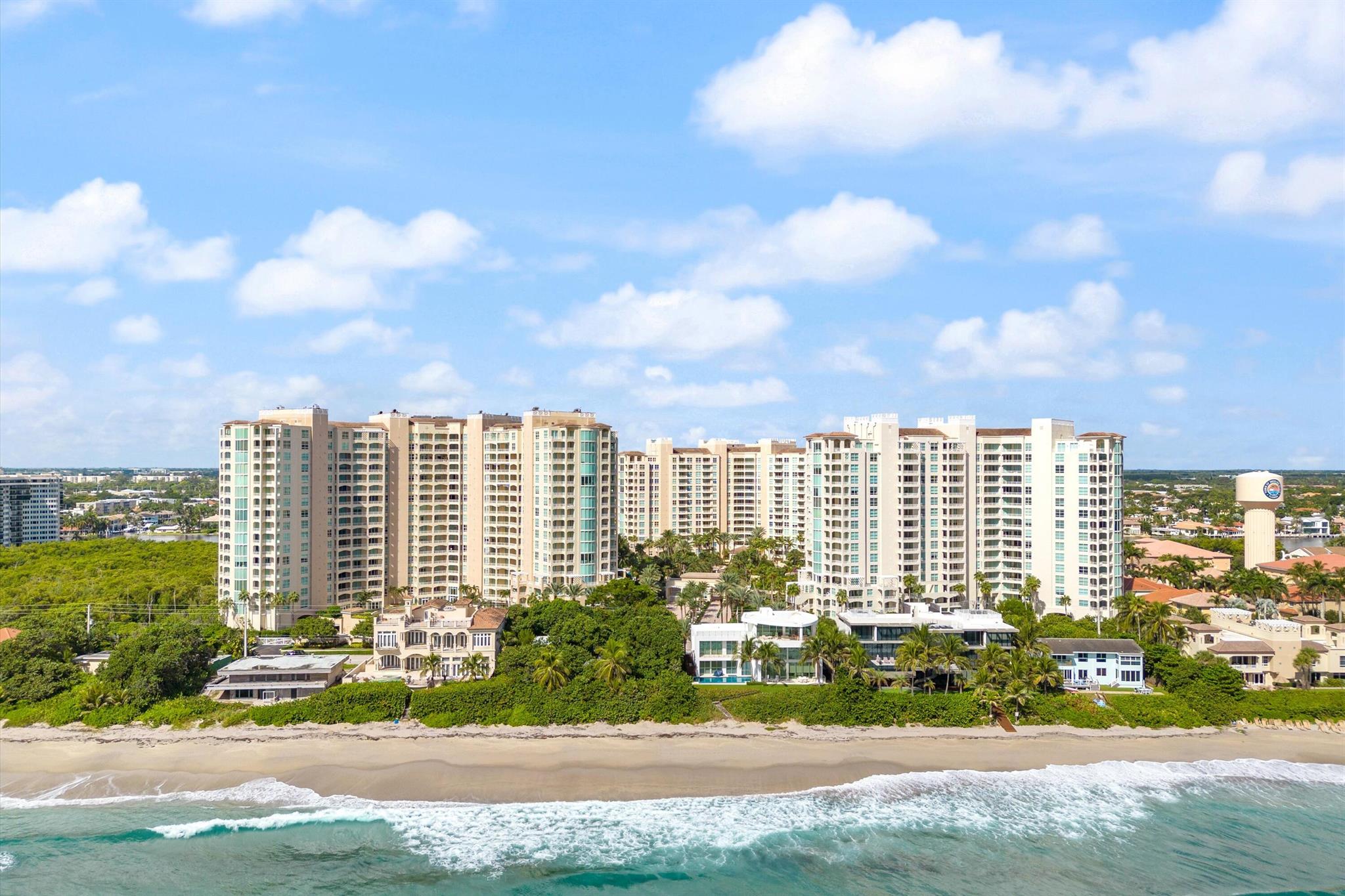 Welcome to your dream coastal oasis! This stunning 3-bedroom, 2.5-bathroom, 2,547 sq. ft. condo located in prestigious Toscana, offers the perfect blend of luxury, comfort, and convenience. With views of the ocean, intracoastal, and nature preserve, enjoy abundant natural light and breathtaking sunrises and sunsets from your choice of two private balconies. Your master suite sanctuary features access to one of the balconies, perfect for morning coffee or stargazing at night. In addition to the private beach club, residents can take advantage of other world-class amenities, including tennis, fitness centers, 3 swimming pools, 24-hour concierge service and security, on-site property management, and social activities. Rest easy knowing your home is protected with hurricane impact windows. This condo also includes two reserved garage parking spots and air conditioned private storage area. Highland Beach is renowned for its pristine beaches, upscale dining, proximity to Mizner Park, Atlantic Ave., cultural attractions, and shopping.
