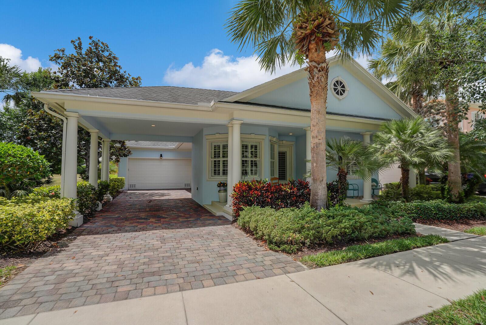 Welcome to your personal paradise at 334 Caravelle Drive, nestled in the heart of Jupiter, FL! This charming one-level single-family home offers a perfect blend of comfort and luxury, with 3 bedrooms , 2 bathrooms plus a den, spread across 1,951 square feet of bright living space. As you step inside, you'll be greeted by a freshly painted interior that exudes warmth and elegance, accented by plantation shutters throughout. The open floor plan showcases new quartz countertops, stainless steel appliances, and a new stainless steel sink with a sleek kitchen faucet, ideal for culinary enthusiasts.The living area flows seamlessly into a private backyard oasis, complete with an oversize pool featuring a stunning waterfall and a brand-new pool heater with a saltwater chlorine system. Unwind under your custom tiki hut, perfect for entertaining or enjoying a tranquil evening under the stars.

Additional amenities include a garage, playground, gym, common media/recreation room, and a picnic area. The home also features all-new ceiling fans, air conditioning, internet, and parking included for ultimate convenience. With a washer and dryer in the unit, and pets considered on a conditional basis, this home ensures comfort for every member of the family.

Enjoy the benefits of a spacious 7,823 square-foot lot, providing ample room for outdoor activities and relaxation. This property is a true gem, offering the best of Florida living with all the modern comforts you desire. Don't miss the chance to make this dream home your reality!