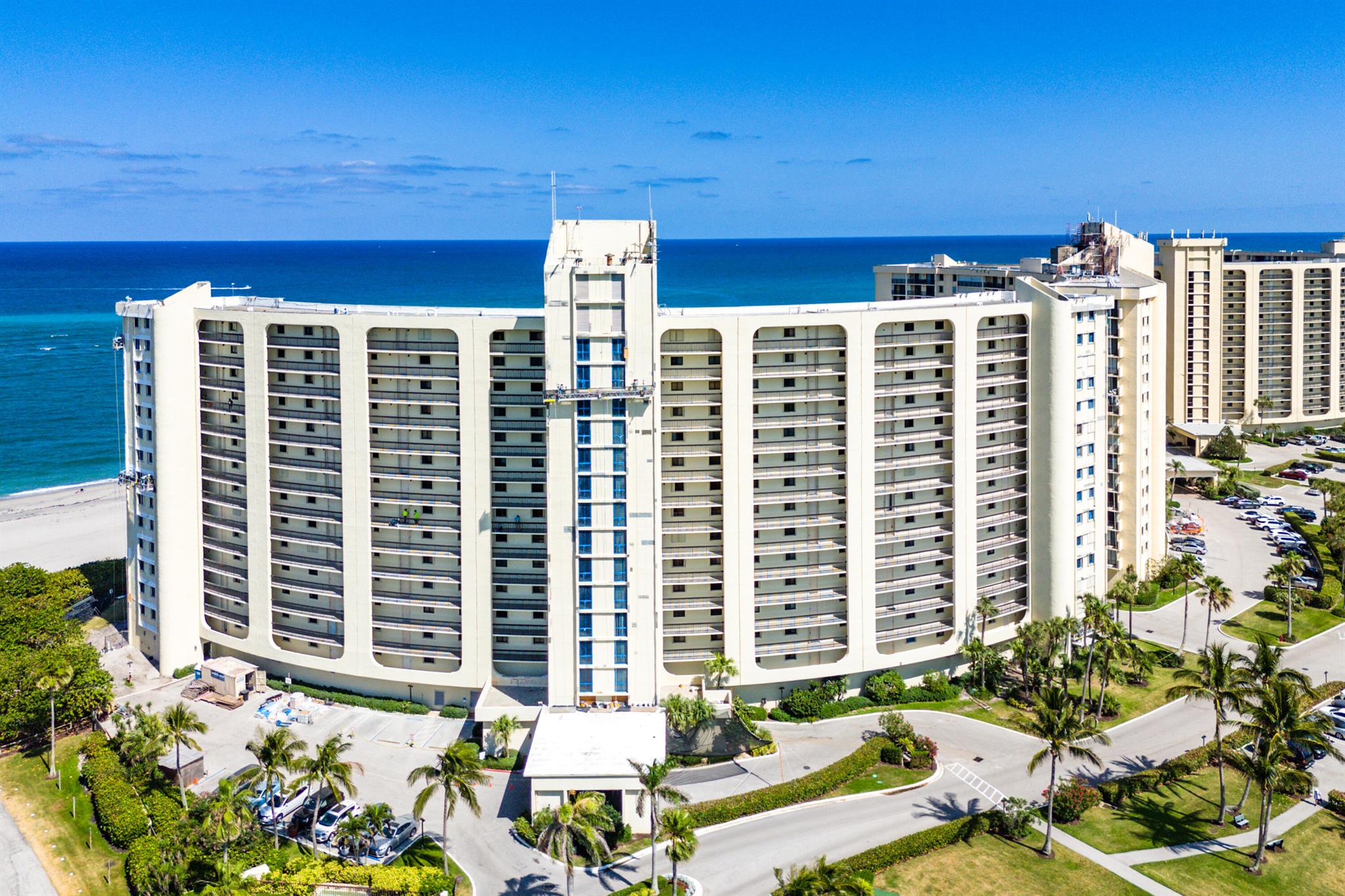 Your dream condo awaits you with this beautiful Atlantic Ocean views located in heart of Jupiter. The Ocean Trail Condo sits right on the sand offering your own beach paradise. Inside the unit offers 2 bedrooms 2 baths split floor plan. Stainless steel appliances. Located on the 6th floor enhances your view with perfect ocean and beach view. Soon as you walk in the front door it will captivate you. Enjoy resort style amenities including brand new pool set to be finished on Jan1st 2026.Tennis courts and fitness center. Your paradise awaits you.