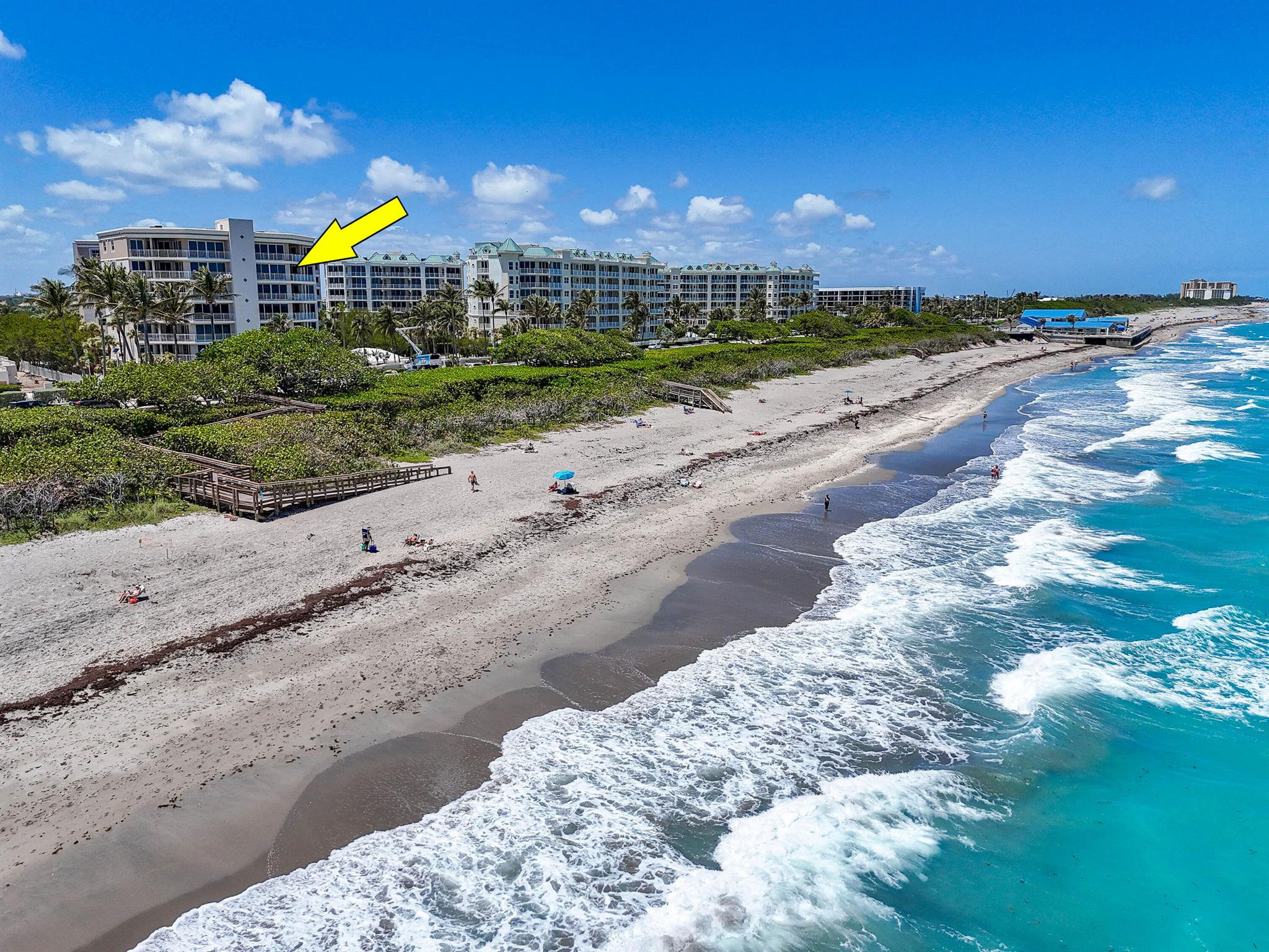 Welcome to the stunning JUPITER BY THE SEA condo 352 in Jupiter FL. This is where luxury meets comfort and where the ocean meets the sky. Are you tired of the mundane, monotonous views? Do you crave the sight of the sparkling ocean right from your living space?  With a direct, unobstructed view of the ocean, your eyes will never tire of the ever-changing panorama of sea and sky. And the best part? This isn't just a rare opportunity - it's an exceptional one.Picture yourself lounging on your spacious balcony, sipping your morning coffee while the sun rises over the ocean. But wait, there's more! The corner unit location means you're sharing your floor with only one other condo. That's right, no more endless rows of doors! You'll have 2200 sq ft of open-plan living space, including .... a beautiful kitchen with maple cabinets and granite countertops.  

But we're not done yet! The large primary bedroom offers a walk-in closet and dressing area, plus a generous bathroom. The view? A long, wide expanse of the ocean that you can wake up to every morning.

This boutique gated community is as exclusive as it gets with only 36 units. And yes, we've got your cars covered too, with two garage parking spaces and extra air-conditioned storage. This condo is equipped with impact sliders and windows throughout providing a quiet relaxing environment while still watching the waves roll in.
Having passed all the Milestone Inspections and having NO special assessments with a well-funded reserve you can rest assured that your new home has been and will be maintained both structurally and financially.  

Community amenities? We've got them! A pool with a grill area and club room for those fun-filled weekends. Tennis/pickleball courts for the sporty ones, and a fitness center for the health-conscious.  And of course, there is nothing better than a walk or run on the beach.

So, say goodbye to your housing woes and say hello to your dream home at 1660 S A1A 352. It's not just a property, it's a lifestyle!