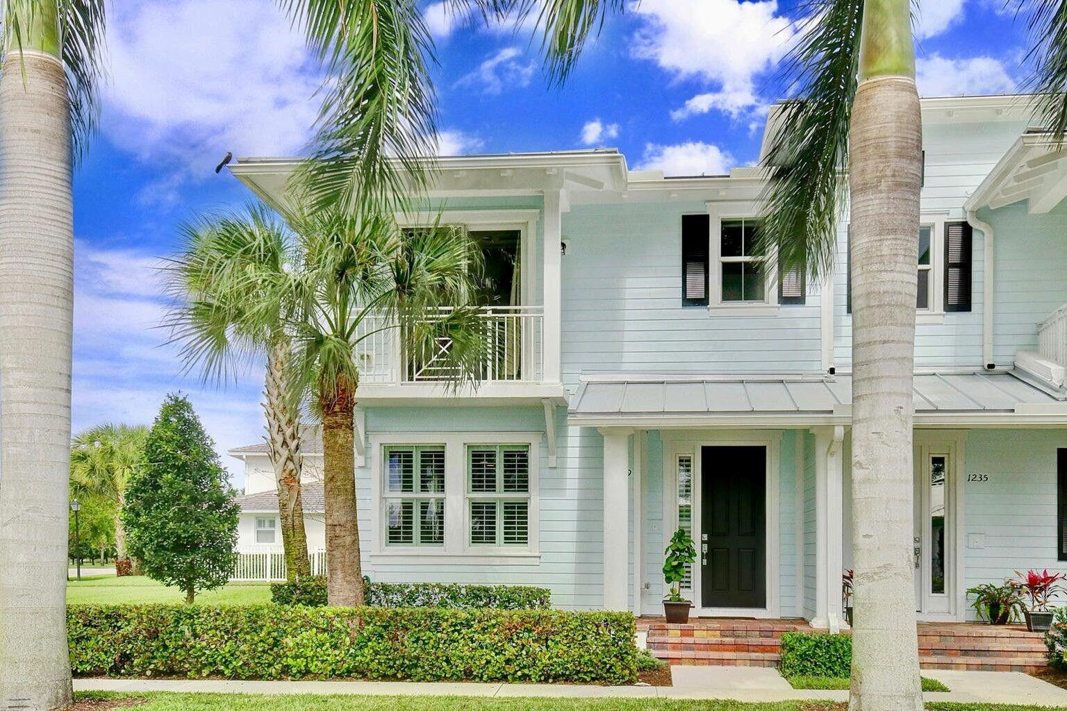 Pristine corner townhome in sought-after Windsor Park, Jupiter. Features hurricane-impact windows, porcelain tile on the ground floor, 42'' wood cabinets, granite countertops in kitchen and master bath, and stainless steel appliances. Enjoy a private patio and a master balcony overlooking the pool and clubhouse. Includes plantation shutters, ceiling fans in all bedrooms and great room. Located in Jupiter's A-rated school district with resort-style amenities: heated pool, fitness center, clubhouse, fire pit, and picnic area. Pets considered on a case to case basis.