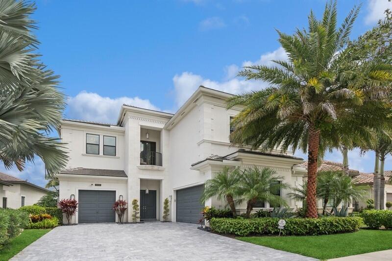Spectacular Vizcaya Model in highly sought after Seven Bridges, on Premium Lot with  stunning lake vistas.  Perfect for family and entertaining with first floor primary suite and office, and 3 bedrooms plus separate loft/living area on upper level. 3-car split garage with porcelain tile floors, contemporary chef's kitchen with upgraded cabinets, Sub-Zero, Wolf & Bosh appliances. 28ft volume ceilings, stainless steel staircase, modern lighting, marble driveway, whole home generator, water filtration system, heated pool with waterfall, and many other upgrades and amenities.  Currently rented through Nov 2025.
