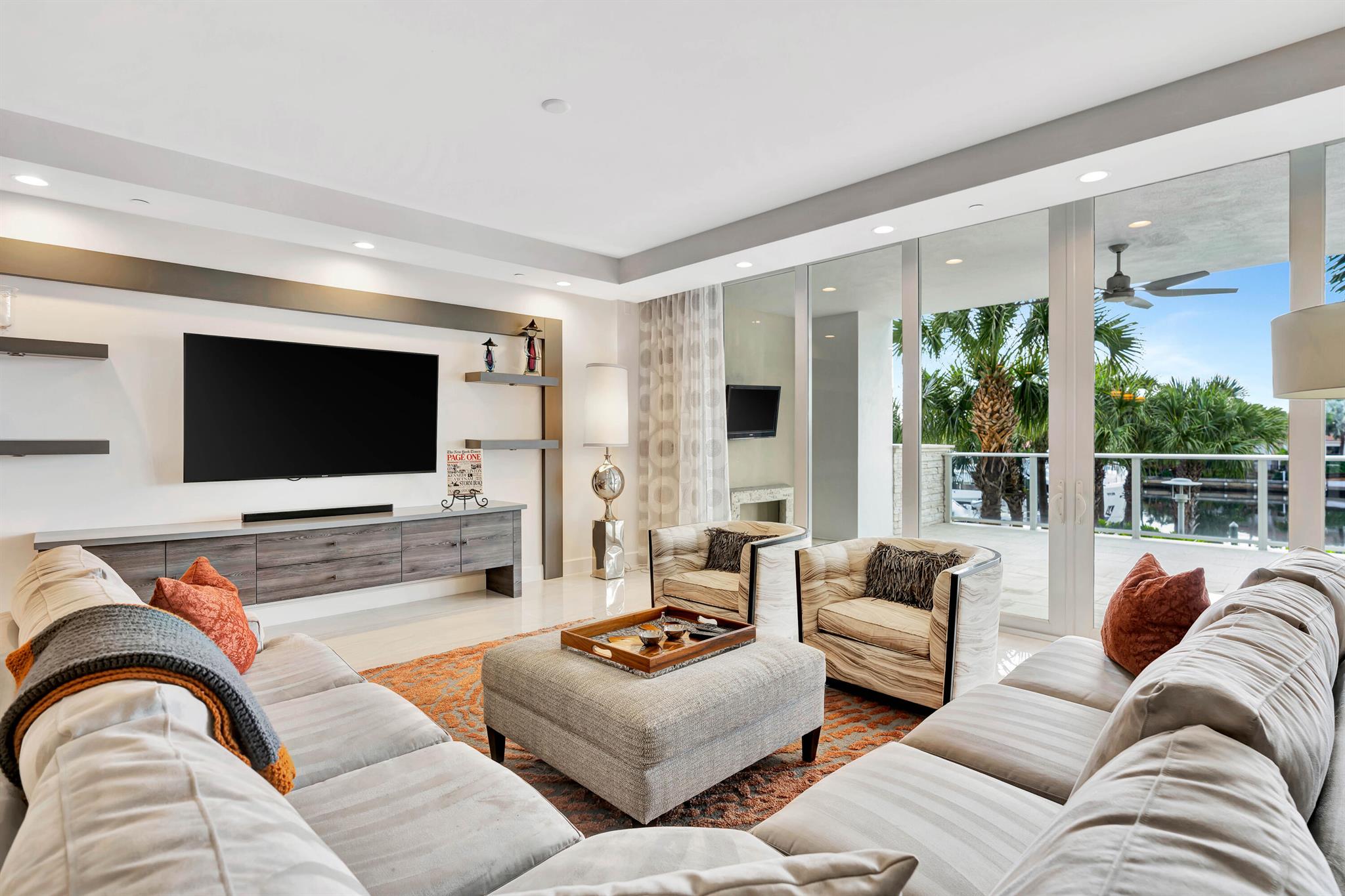 Estate Sale. Motivated Seller. Bring Offers. Discover the epitome of luxury living at Unit 207 in the prestigious Azure Condominiums, nestled in the lush landscapes of Palm Beach Gardens, Florida. This exquisite residence boasts three spacious bedrooms plus a versatile den, three full bathrooms, and a convenient half-bath, all designed to embody the pinnacle of comfort and elegance. Step into serenity as you enter through a privately keyed elevator that opens to reveal a sanctuary adorned with 10-foot ceilings and an abundance of natural light. The living space is a masterpiece of design, featuring over 600 square feet of outdoor living area perfect for entertaining or private relaxation. Every detail reflects superior craftsmanship, from the sleek porcelain tile floors (see more) Culinary enthusiasts will revel in the gourmet kitchen equipped with Thermador paneled appliances, custom cabinetry, and a suite of modern amenities that make cooking a pleasure. The living room's custom built-ins add a touch of sophistication, while the bespoke closet systems in each room maximize space and functionality.

Comfort meets convenience with motorized shades, and breathtaking southern exposure views of the marina. This home is not just a residence; it's a retreat.

Azure's amenities enhance this luxurious lifestyle, featuring 24-hour manned security, dual swimming pools, spas, fitness centers, and exclusive access to a marina with no fixed bridges. Enjoy proximity to the beach, climate-controlled wine storage, a golf simulator, and more. Unit 207 at Azure isn't just a place to live; it's a place to thrive.