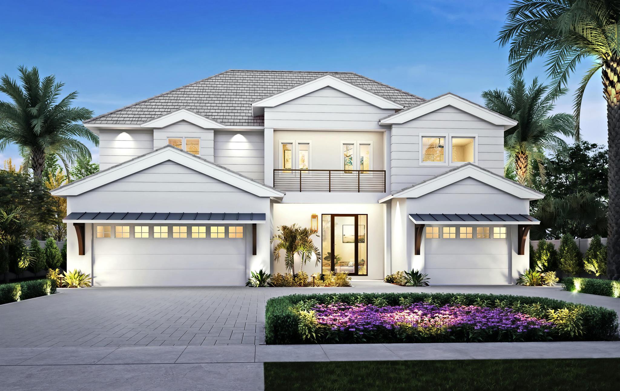 Experience brand new luxury coastal home in this breathtaking waterfront home, thoughtfully designed to capture sweeping water views from every room. Scheduled for completion in the second quarter of 2025, this 2-story masterpiece boasts 4 spacious bedrooms, a dedicated office, 4 full baths, and 1 half bath, offering over 5,000 sq. ft. of refined living space (7,342 sq. ft. total).