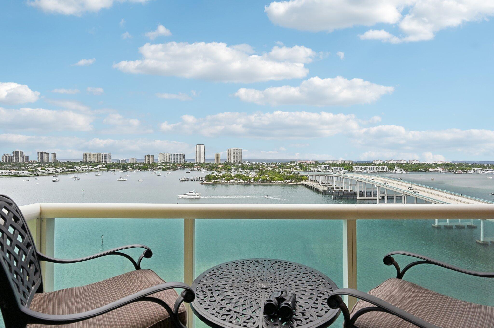 Experience the ultimate in resort-style living in this beautifully renovated 3-bedroom, 3.5-bath, 1,990 sq. ft. Ocean Tower residence on the 15th floor of Marina Grande--a hidden gem with breathtaking views of both the ocean and the Intracoastal Waterway. This elegant condo showcases high-end finishes throughout, including custom marble and oak flooring, intricate stonework, granite countertops, glass tile accents, crown molding, and detailed wood trim. The luxurious bathrooms are fully remodeled, featuring frameless glass shower doors, floating double vanities, and custom closet systems. Every space is enhanced with exquisite lighting and designer fixtures, reflecting meticulous attention to detail. Marina Grande offers some of the best amenities in the area: a newly renovated pool deck with a whirlpool spa, a social lounge with a cozy fireplace, sauna and steam rooms, a well-equipped fitness center, and a vibrant community room. Outdoor enthusiasts will enjoy four pickleball courts, tennis courts, bocce ball, and a game room with ping pong and pool tables. A full-service marina is just steps away, and the convenience of Publix right across the street makes everyday living effortless.