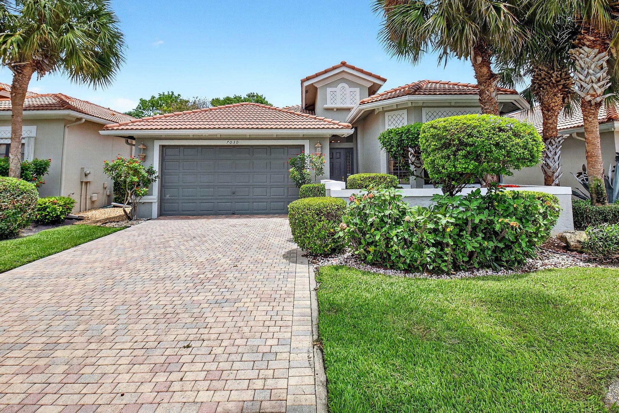 Experience the perfect blend of comfort and community in Tivoli Lakes. This charming 2,434 sq. ft. home features three bedrooms with brand new carpeting and two and a half bathrooms, all within a spacious layout designed for entertaining. The bright kitchen has all-wood cabinets, granite countertops, and stainless-steel appliances, offering an ideal culinary space. Enjoy your private patio and lush landscaping all around the home. Explore the amenities at the clubhouse, take a refreshing swim in the resort-style pool, maintain your fitness in the fully equipped gym, play Bocce Ball, pickleball, or tennis on one of six Har-Tru courts. This is a pet-friendly community. HD cable, internet, landscaping, and exterior painting are included in the HOA fee. Furniture is negotiable.