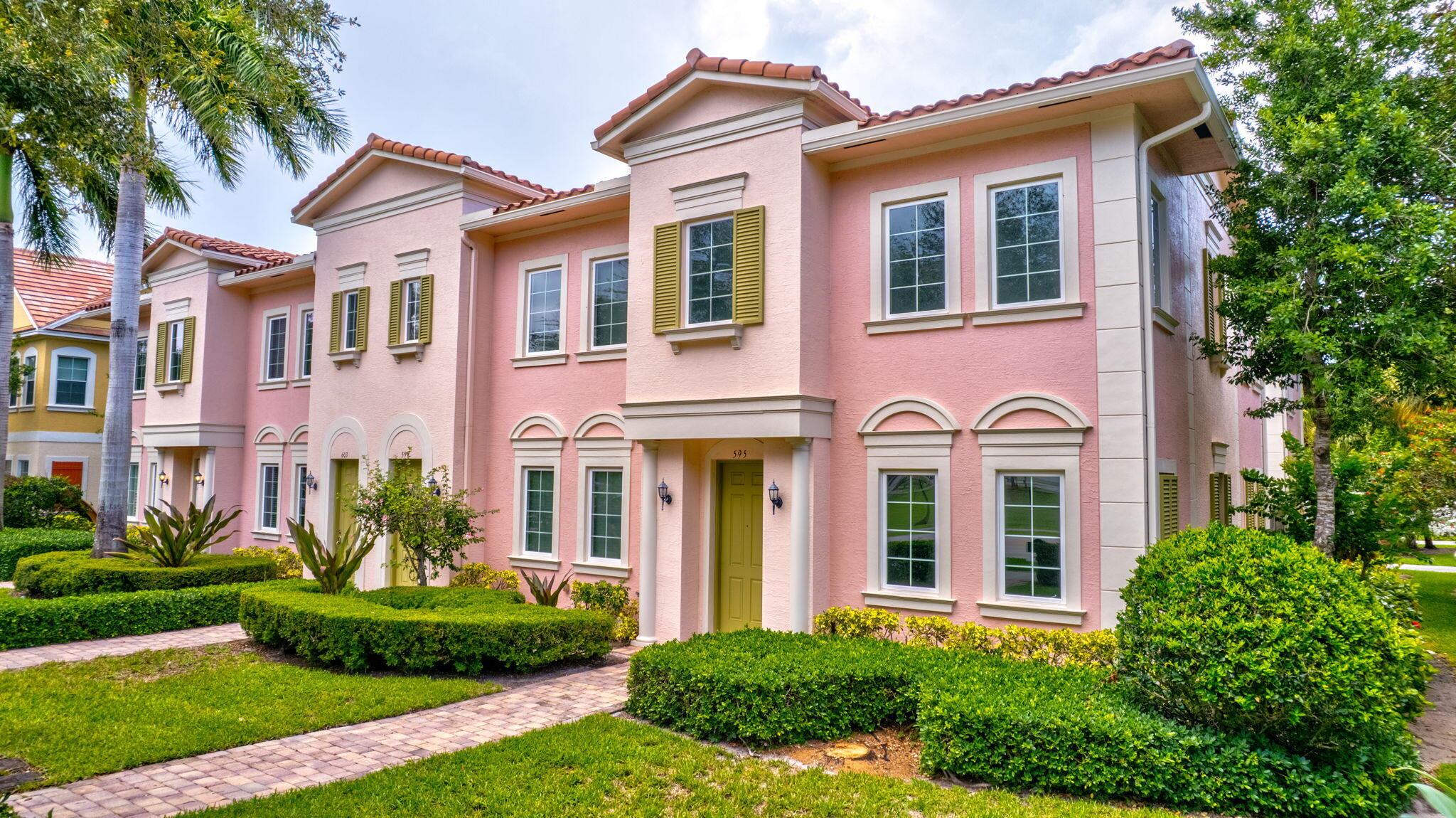 Welcome to the LARGEST TOWNHOME Model in Canterbury Place, minutes from downtown Abacoa and directly across from A+ schools.  IMPACT WINDOWS/DOORS, freshly painted, NEW ELEGANT WOOD-LOOK LUXURY VINYL FLOORING, volume ceilings, END UNIT with large upstairs loft/den, SPACIOUS+ENCLOSED COURTYARD PATIO with gate, ideal for entertaining. Premium Cable & High Speed Internet incl with dues. Outstanding community amenities incl a luxurious clubhouse w. resort-style heated swimming pool and newly updated fitness center. Sidewalks, bridges and lakes thru the community showcase the serene nature & water views. Convenient to everything Abacoa, minutes to various popular shops, restaurants and grocery stores along w easy access to I-95. Palatial greenspace w guest parking abound directly behind unit. Canterbury Place residents enjoy exclusive access to a clubhouse, gym &amp; pool. Benefit from A-rated schools and proximity to pristine beaches, upscale shopping, exquisite dining, golf courses &amp; sports venues. Don't miss this opportunity to embrace a lifestyle of unparalleled luxury and community warmth.

Canterbury Place is a tranquil community surrounded by mature oak trees, serene natural lake and nature views, sidewalks throughout the community as well as nature trails. Ideal location, walking distance to "A-rated" schools. Across the street from Publix shopping center, Sprouts shopping plaza and just a short drive to the beautiful and pristine Jupiter beaches and a plentitude of fine and casual dining and shopping venues including in Abacoa Towncenter, Harbourside, Downtown at the Gardens and The Gardens Mall. Easy access to I-95, Roger Dean Stadium, FAU Campus, Alton Plaza and of course the Abacoa towncenter and outdoor amphitheater and an quick and easy 20 Minutes to PBIA International Airport.

Canterbury Place features both single family homes (144) and townhomes (173) with Tuscan and French country style architecture.