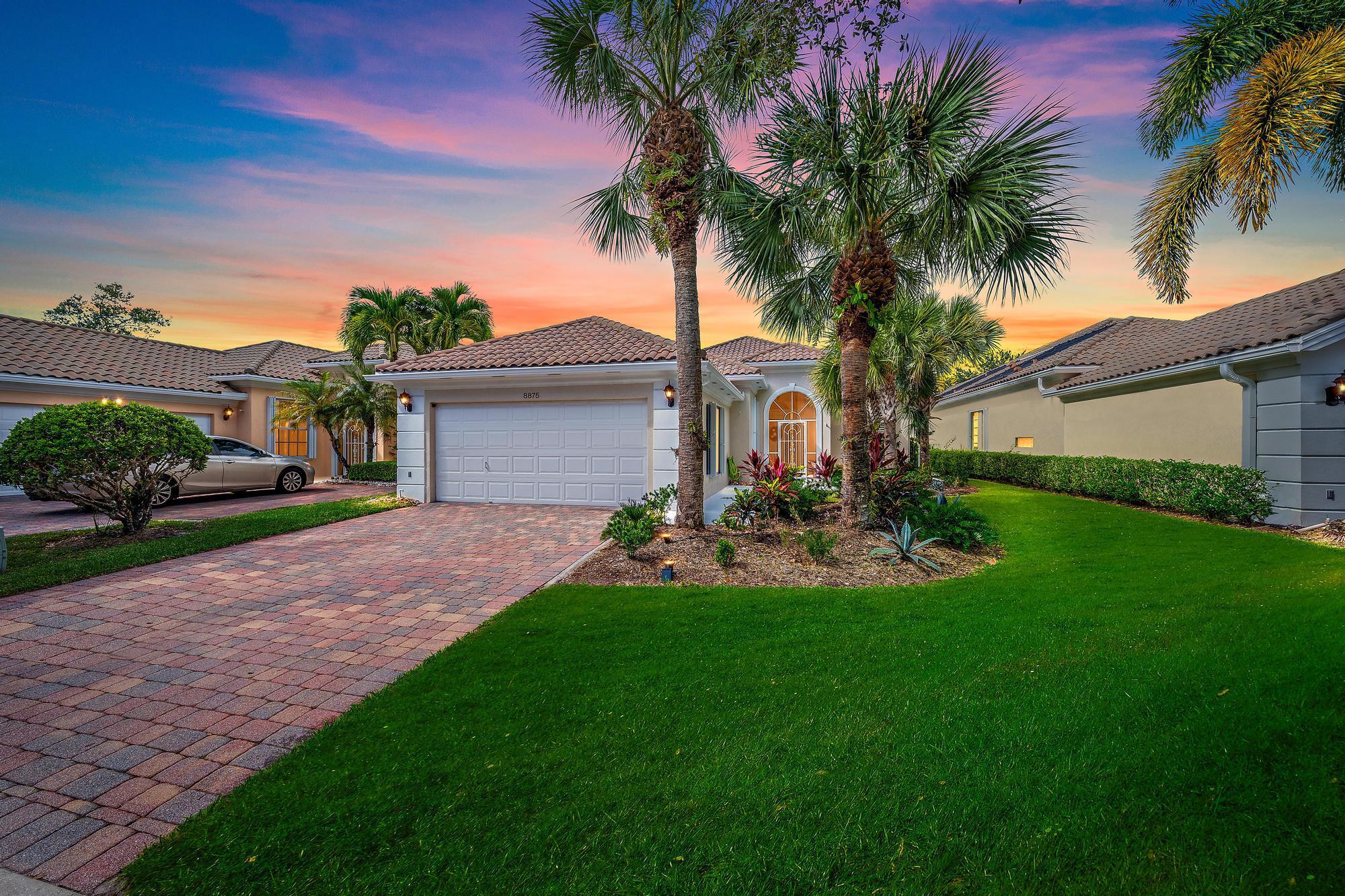 This is an immaculate Oakmont model in the heart of the gated community of Carleton Oaks. This unit features, 3 bedrooms plus a den and a large open living space. Along with the updated kitchen and flooring, in 2024 the master bathroom has been completely remodeled and updated with no expense spared. The backyard is fully fenced with no neighbors behind which provides the upmost privacy for sunsets and happy hour on the fully screened lanai. The owners have meticulously maintained this property and it is truly turn key. The community offers a heated pool, tennis court, pickleball and clubroom. Close to shopping, dining, major highways, and airports. Schedule your private showing to fully experience what this property has to offer.