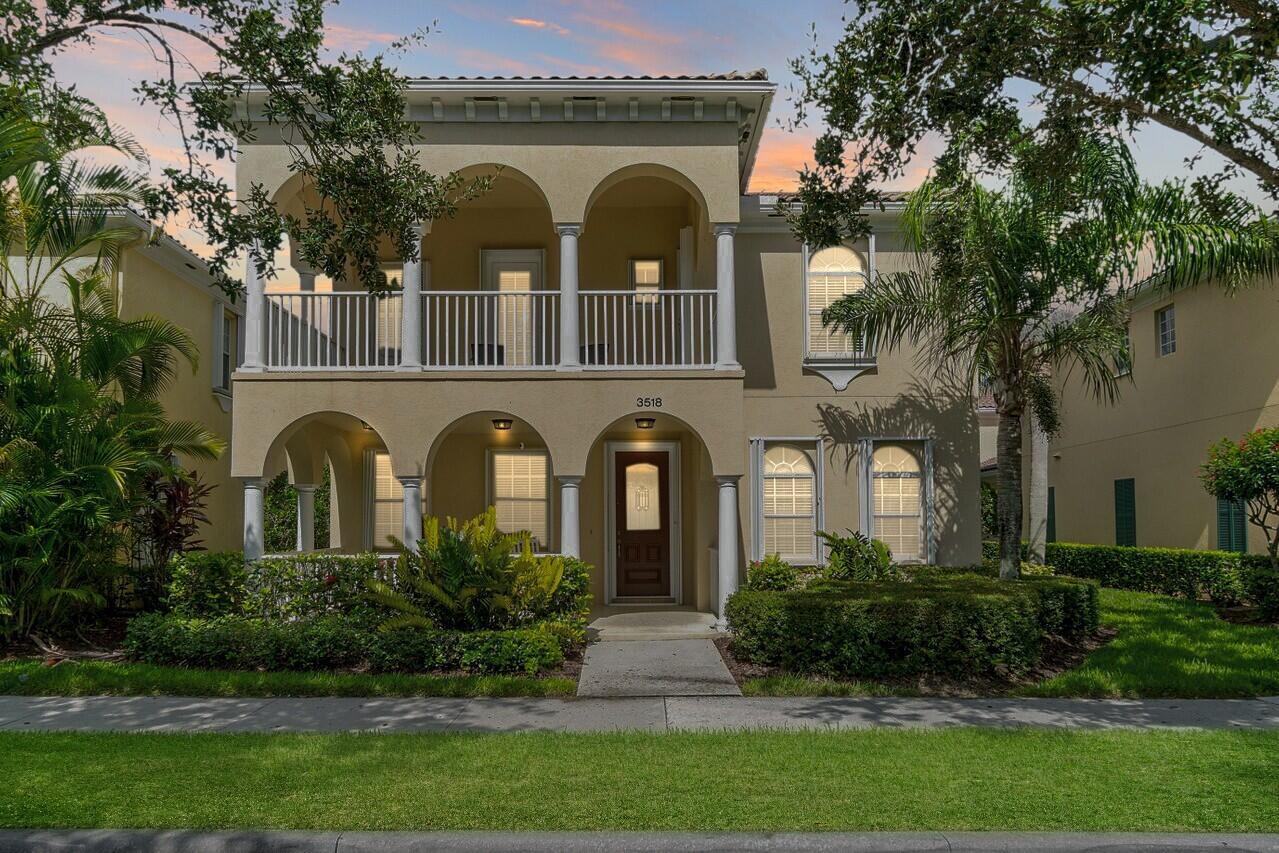 Rare Courtyard Model in Highly Desirable Tuscany at Abaco!Welcome to this spacious and versatile 6-bedroom, 4-bathroom home, offering a rare courtyard layout with a private screened-in pool and a separate 1 bedroom guest house--perfect for multigenerational living or rental income.The main house features 5 bedrooms, including a downstairs en suite with a pocket door and full bath--ideal for guests or extended family. The open-concept layout includes a welcoming  front porch, a beautifully appointed kitchen with double ovens, newer appliances, and plenty of storage throughout. Other upgrades include twoprivate balconies, central vacuum, and ample parking. Upstairs, a stairlift offers effortless access, making this home accessible and convenient.