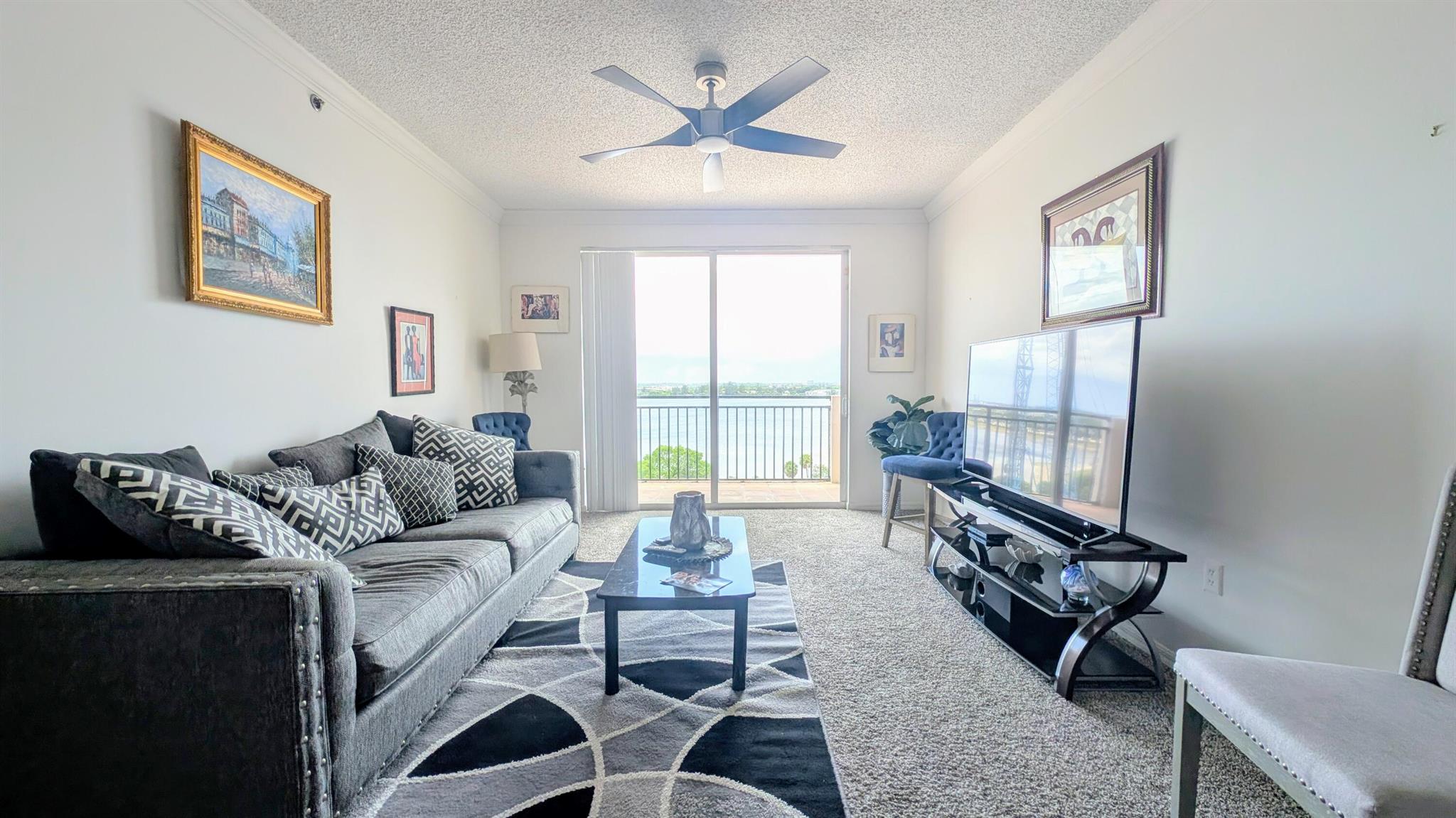 Wonderful two bedroom, two bathroom, furnished residence. Its location is convenient to I-95, CityPlace, The Kravis Center for the Performing Arts, and Palm beach International Airport. The unit has garage parking for 2 vehicles. Amenities include a 24-hr front desk attendant, EV charging stations, fiber optic internet, fitness center, club room, summer kitchen and grill, and new fire pit by the pool. Montecito is a pet friendly building that allows up to 2 pets 30lbs/ea. The current owners pu t in all new appliances including the washer and dryer. The sellers are paying the remaining assessment in full at closing.