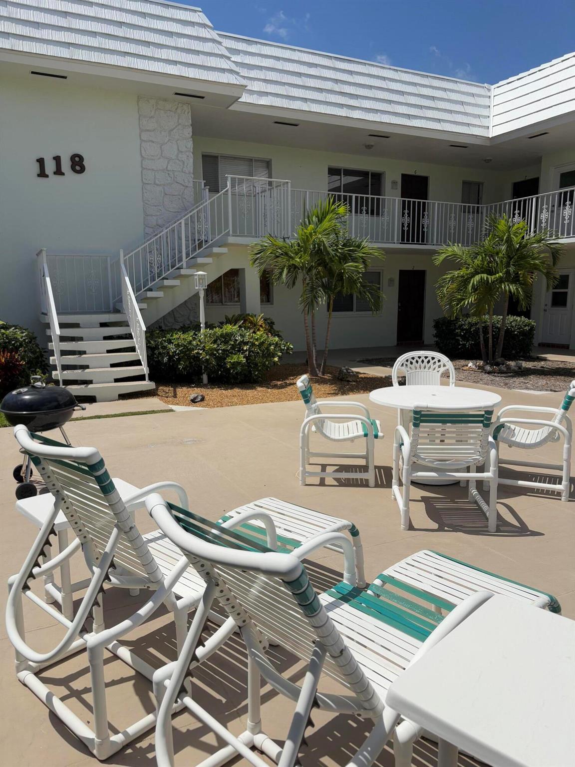 Investor opportunity in prime North Palm Beach. Spacious 2BR/2BA condo with tenant in place through January. Large kitchen, open living area, generous closets, and a two-sided walk-in leading to the primary ensuite. Marina views from the front and water views from the enclosed patio, which opens to a gated yard shared by only two other units. One assigned parking spot with optional second rental; additional parking available across the street. Boat slips and dockage offered at the marina. Minutes from North Palm Beach Country Club with public golf, tennis, pool, and more.