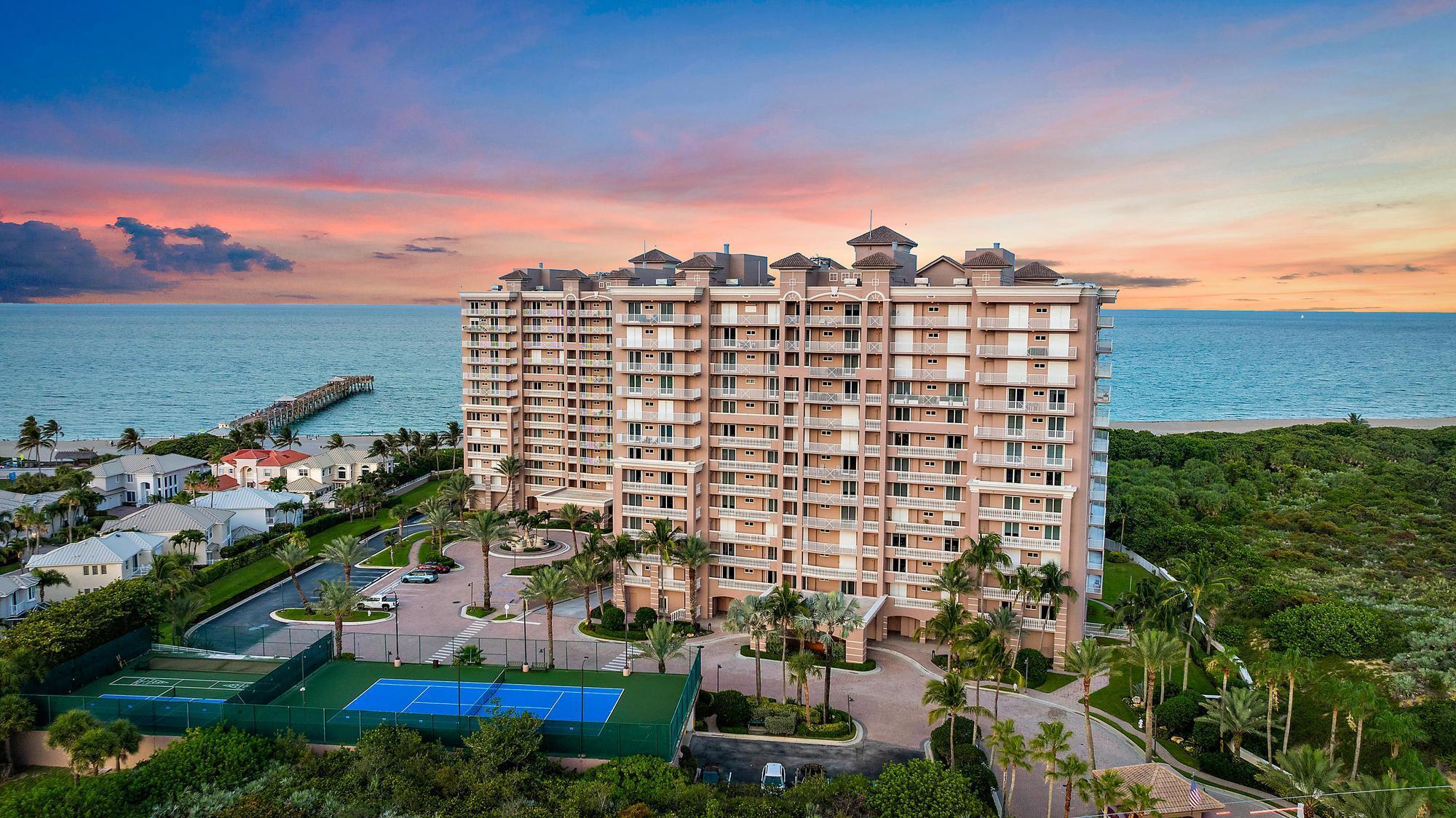 Breathtaking ocean-view residence in the prestigious Ocean Royale of Juno Beach. This spacious 3 bedroom, 2.5 bathroom Baltic model with a versatile media room/den offers over 2,600 square feet of refined living space with panoramic views of the Atlantic Ocean and tranquil preserve. Set in a full-service, luxury beachfront community, this residence boasts a private elevator entrance, a thoughtfully designed split-bedroom layout, and elegant upgrades throughout. As you step inside, you're greeted by an open, light-filled living area with high ceilings, neutral tile flooring, and expansive impact glass sliding doors (installed in 2015) that frame breathtaking views in every direction. The great room flows effortlessly to an east-facing balcony&#x14;perfect for enjoying ocean breezes, morning sunrises, or peaceful evening sunsets over the preserve.

The kitchen is a true showstopper, completely remodeled in 2016 with custom cabinetry, sleek granite countertops, premium stainless steel appliances, and a modern, functional layout ideal for entertaining. Whether preparing a gourmet meal or hosting friends and family, this space is both stylish and practical.

The primary suite is a serene retreat, offering ocean views, balcony access, dual walk-in closets, and a luxurious en-suite bath with dual vanities, a soaking tub, and a separate walk-in shower. Two additional bedrooms, one with its own en-suite, along with a flexible den/media room, offer ample space for guests, hobbies, or working from home.

This unit is beautifully appointed with negotiable Ethan Allen furnishings, providing an elevated turnkey option for the discerning buyer. Additional features include impact glass throughout, garage parking space, and an oversized private storage room.

Ocean Royale offers a true resort-style lifestyle with 24-hour manned security, concierge services, a resort-style pool, tennis, fitness center, theater, billiards room, library, and private beach access just across the street.

Ideally located near the Juno Beach Pier, Loggerhead Marine Life Center, golf, upscale shopping, and dining, this residence offers the perfect blend of coastal luxury and everyday convenience.

Don't miss this rare opportunity to own a beautifully upgraded, ocean-view home in one of Juno Beach's most desirable addresses. Schedule your private showing today.