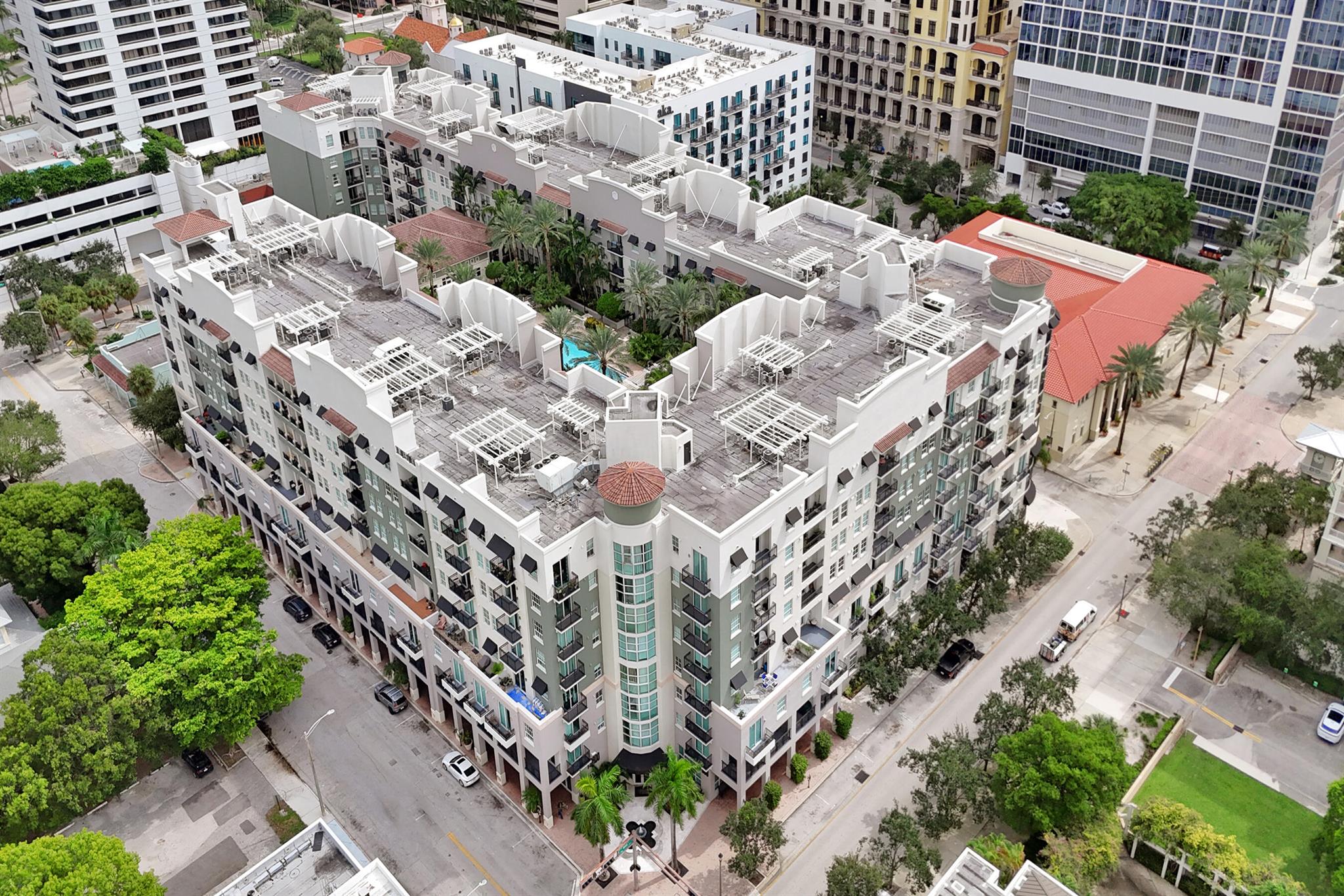 Enjoy the convenience of walking to Brite-line, Clematis Street, the Convention Center, Kravis Center, and more. With grocery stores, bars, clubs, retail, and restaurants just steps away, you'll love the vibrant lifestyle. This highly sought-after 3rd-floor condo offers luxury and comfort, featuring a lovely balcony that provides a serene escape. Additional perks include in-unit laundry, garage parking, 24-hour concierge service, and access to a state of the art fitness center and clubhouse. It's pet-friendly. Storage unit located on the 3rd floor of the parking garage is not included in the sale; however, the seller is willing to sell it for $18,000. The building has reserves and no assessments! Come see this gem for yourself