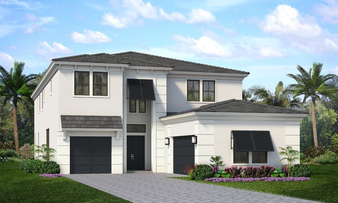 **New Construction** Model photos used for reference. Model photos used for reference. This brand-new West floorplan home is situated on an interior waterfront homesite within a gated community. This home offers 5 bedroom suites, each with their own bathroom, an additional half bathroom and a split-3 car garage. This West also includes gas cooking in the kitchen, 2nd tier upper cabinets, quartz backsplash, a 3'' quartz kitchen island and under cabinet LED lighting. This home includes a Club Room, added 2nd laundry room, a gas connection for a future pool heater, an outdoor shower, as well as an outdoor summer kitchen.