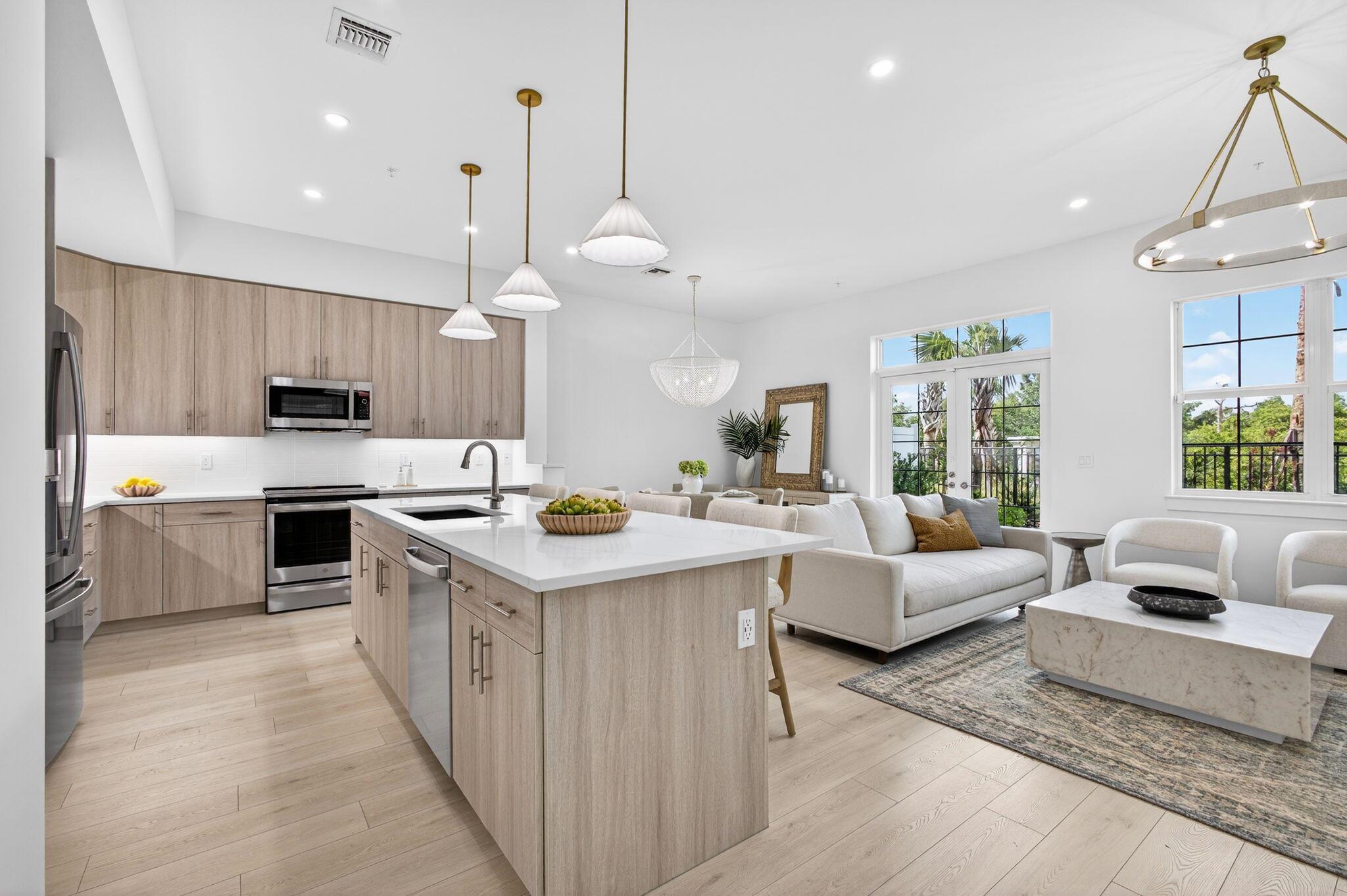 Water Pointe is a new and exclusive townhome-style condominium community consisting of only 35 distinct homes nestled in the charming town of Jupiter along Intracoastal Waterway & River Walk, just a short walk to the the beach via Ocean Way. Enjoy the peace, comfort, and expansive open floor plan, thoughtfully engineered and constructed with designer finishes throughout. Our luxurious townhomes feature spacious 3-bedroom, 2.5-bathroom floor plans with 2-car garages. Each building is designed so no two are the same to create a distinctive design mix and unique floor plans. Water Pointe caters to those seeking an outdoor & walk-able lifestyle near the FL coast with everything at your fingertips! Experience a wide range of exceptional amenities and maintenance-free living to enhance your lifestyle. Enjoy a workout at our fitness center, take a dip in our resort-style pool, or unwind in our whirlpool spa. Soak up Florida's year-round sunshine while lounging on the tranquil sundeck or take a stroll along the River Walk and its beautiful preserve and waterways. With nearby world-class beaches and countless upscale shopping and dining options, Water Pointe is at the center of the ideal convenient and luxurious coastal lifestyle.