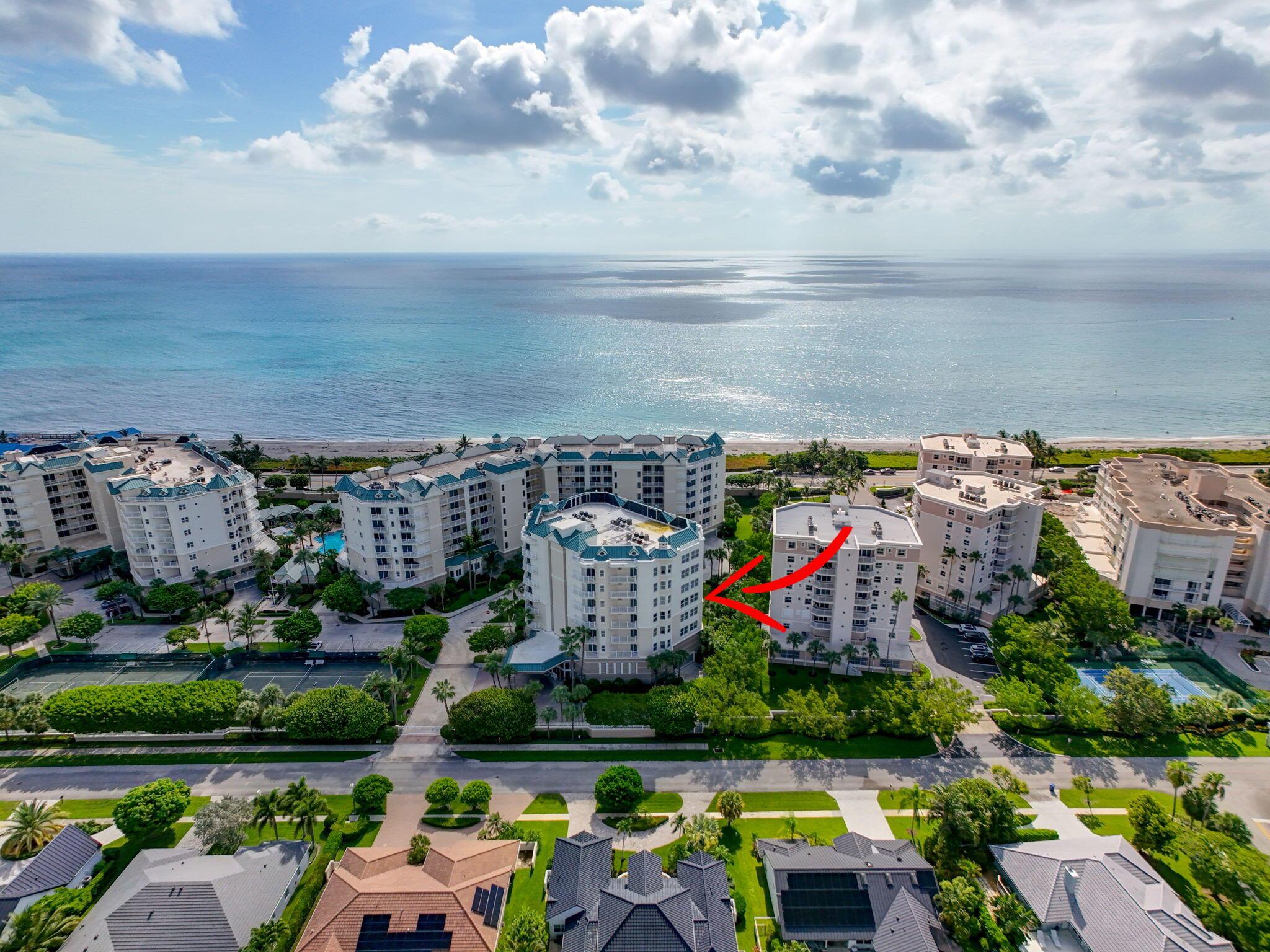 Breathtaking Ocean Views with Majestic Sunrises That Adorn This Rarely Available Residence in The Highly Desirable Community of Jupiter Ocean Grande. Come Live Out the Dream of Florida Luxury Living with Year Round Ocean Breezes. Share a Wealth of Resort Style Amenities With Friends and Family. This Spacious Home Features 3 En-Suite Bedrooms Each with Attached Balconies That Provide Both Privacy and Endless Sights.This Beautiful Home Comes Complete With an Open Floor Plan With Great Room, Dining Room, Gourmet Kitchen and Breakfast Nook All With Ocean Views. Here the Beach is Only a Few Steps Away! Your Endless Vacation Awaits, A Must See to Appreciate.