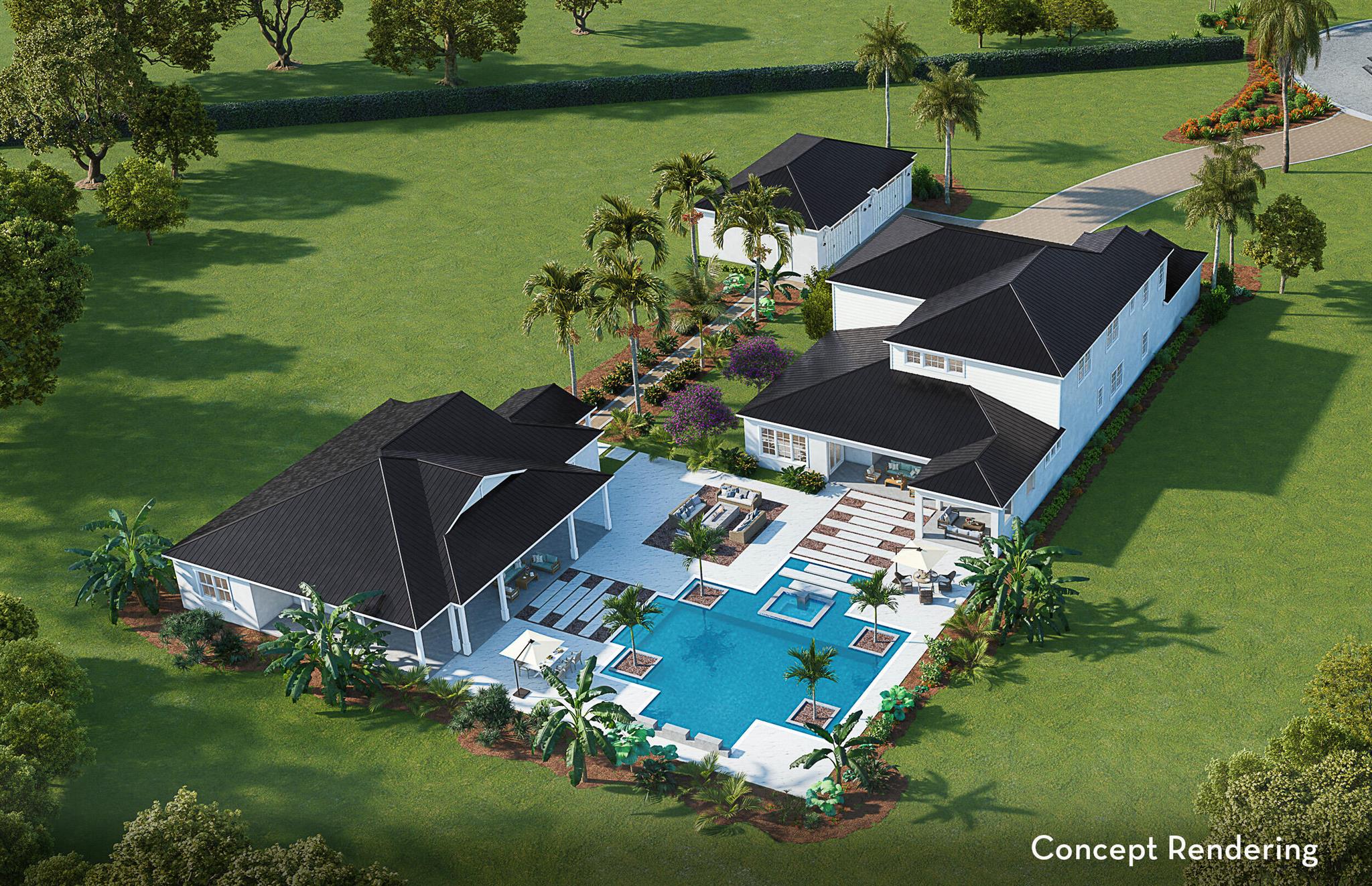 Bridgewater's crown jewel - a rare 4.61-acre estate offering unmatched privacy, luxury, and lifestyle in the heart of Jupiter, east of I-95.Set on one of the largest and most private homesites in the nearly sold-out Bridgewater community, this exceptional property features brand-new construction, a separate guest house, detached garage, and a resort-style saltwater pool -- all surrounded by lush landscape and endless potential. With only one neighboring home and direct adjacency to Jonathan Dickinson State Park, this estate delivers the ultimate blend of elegance, convenience, and natural tranquility. Design your dream outdoor oasis with ample space for a private golf hole, pickleball court, or tennis court. The main residence is complemented by a detached garage and a separate guest home (approximately 1,800 sq ft) offering a bedroom, full kitchen, laundry room, and an expansive wraparound covered lanai &#x14; perfect for hosting guests in comfort and style.

Bridgewater is one of Jupiter's most prestigious gated communities, celebrated for its contemporary estate homes, oversized lots, and A-rated schools. Located just minutes from championship golf courses, world-class marinas, stunning beaches, and fine dining, this property represents a rare chance to enjoy the very best of the Jupiter lifestyle &#x14; with the space and serenity that are nearly impossible to find east of I-95.