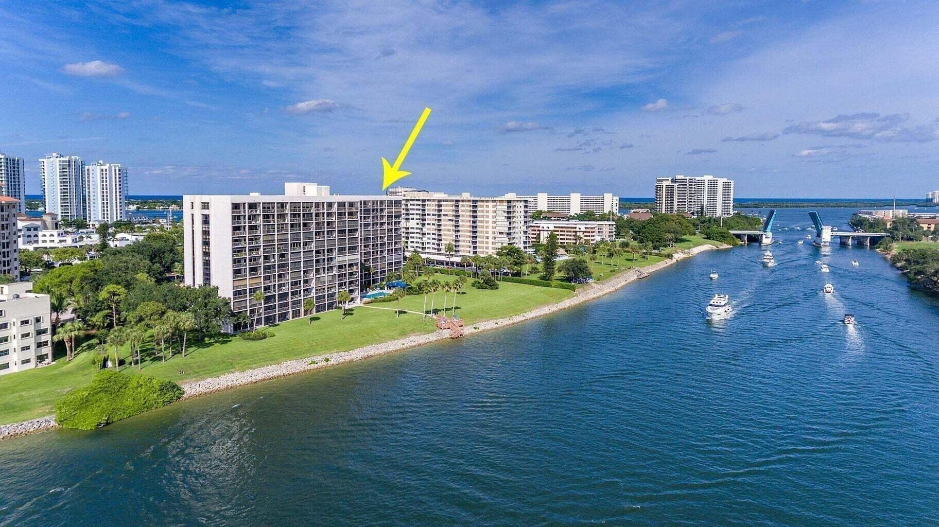Million$$ Intracoastal & Golf views from this open spacious 2 bed 2 bath condo. At Governors Pt you can watch the boats go by,see fireworks from your 29 ft long patio and view the newly renovated NPB golf course designed by our hometown legend Jack Nickalus. Large eat-in- kitchen with lots of cabinetry & granite counters. Beautiful marble floors, enormous primary bedroom with floor to ceiling windows awaits your personal touches. Guest bedroom has a custom built in murphy bed and desk. Governors Pt is located within walking distance to the New Ritz Cartlon where prices start at $4.5 million.Governors Pt is a gated community that has completed its milestone & reserve study.Newly renovated balconies, walkways, club room, viewing deck, heated salt chlorinated pool, fitness & more!