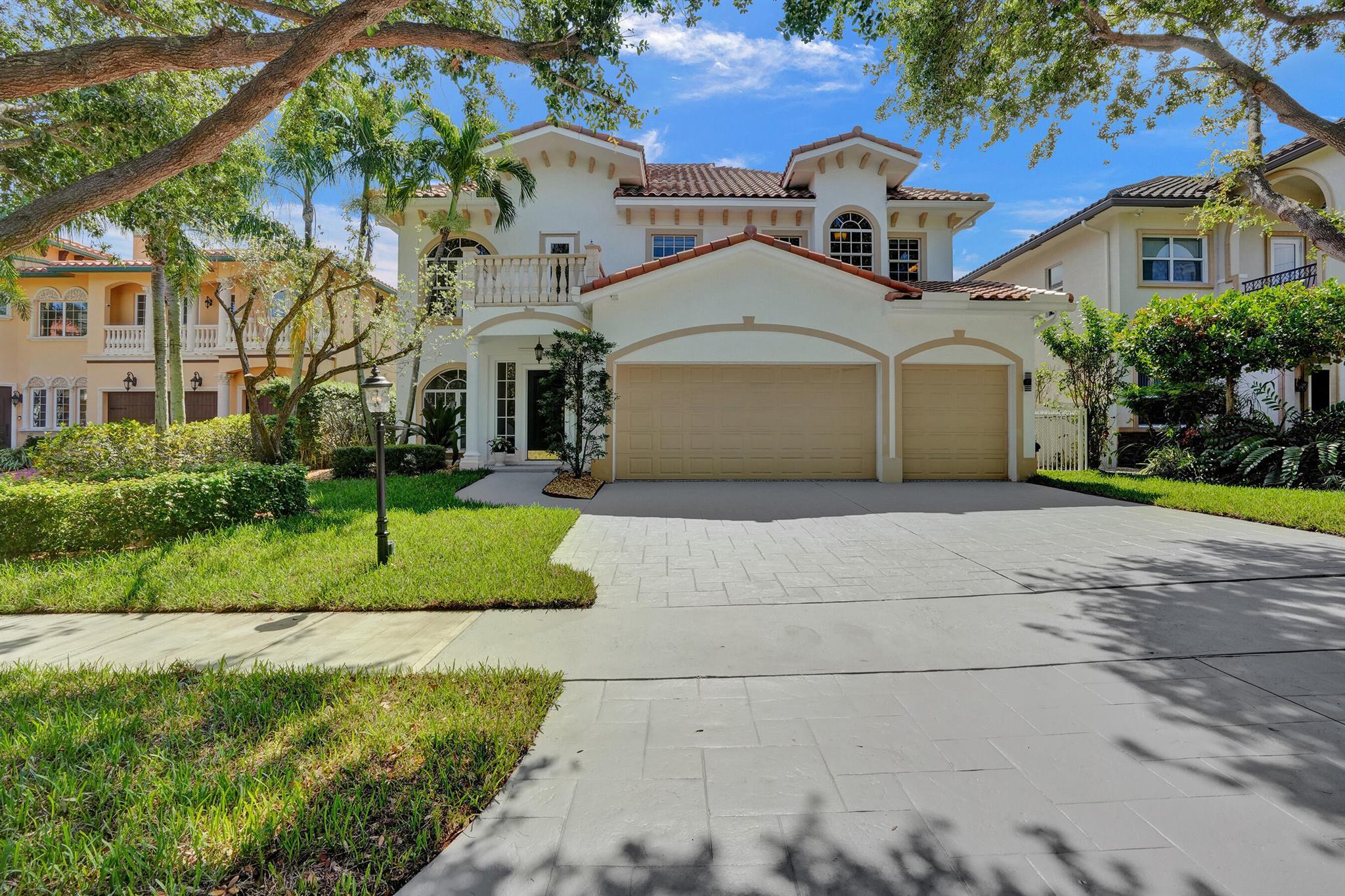 Discover the epitome of Delray living in this stunning Mediterranean masterpiece nestled within the coveted gated community of Valencia Court. This exquisite 6-bedroom, 4-bathroom estate has the combination of contemporary design and luxurious amenities that exude timeless grandeur. Spanning across a massive 4,500 sqft of living space under A/C with volume ceilings and 6,000 sqft of total living space, this home provides vast space for comfortable living and entertaining. Every inch of this extraordinary property has been tastefully curated and meticulously updated top-to-bottom in 2025 to elevate your lifestyle, seamlessly blending sophistication and functionality. A true masterpiece, this impressive residence showcases amazing attention to detail with nothing left untouched.