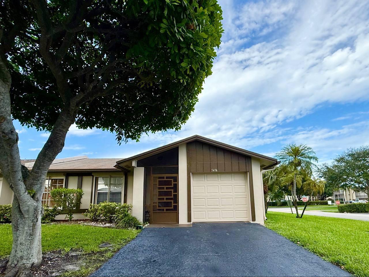Discover this inviting extremely clean 3 Bedroom, 2 Bathroom fully furnish home with your own private lash garden view, in a desirable Las Verdes neighborhood of Delray Beach. 3-bedroom villas in this community tend to sell fast and are very appealing to buyers. Bright and airy with an open floor plan, it features a functional kitchen, spacious bedrooms and living area. Just minutes from Atlantic Ave, beaches, dining, and shopping. This home offers the ideal blend of comfort, charm, and location. This gated community has resort like amenities including, multiple pools, tennis, pickle ball, fitness center, clubhouse, billiards, basketball, shuffleboard and library. All of this for a very low HOA fee.