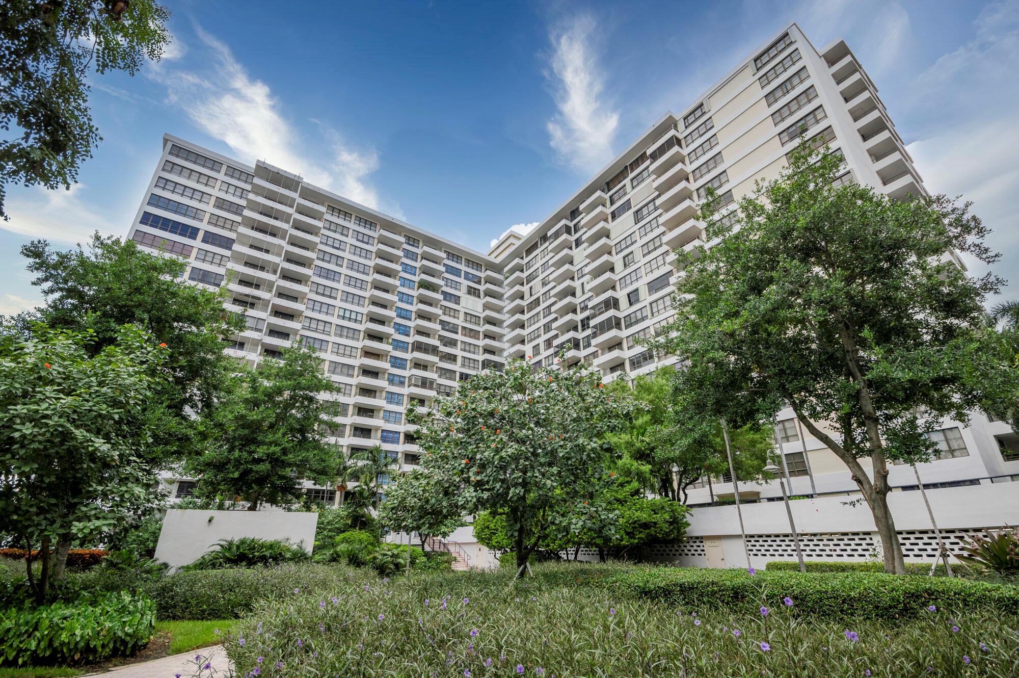 This move-in ready 1BR/1.5BA condo is situated right next to the Intracoastal providing gorgeous water views and offering the allure of coastal living. This open & spacious home features a modern interior with luxury vinyl tile flooring, creating a sleek & stylish living space. The kitchen boasts contemporary gray countertops, white cabinets, and all-new appliances. The living room is flooded with natural light, thanks to your sliding glass doors out to the spacious balcony. The primary bedroom is large and includes a walk-in closet. The Olympus Condo offers excellent amenities including a well-equipped gym and a pool area with Intracoastal views. Whether you're looking for a comfortable home or an investment property, this condo offers great potential in a sought-after location.