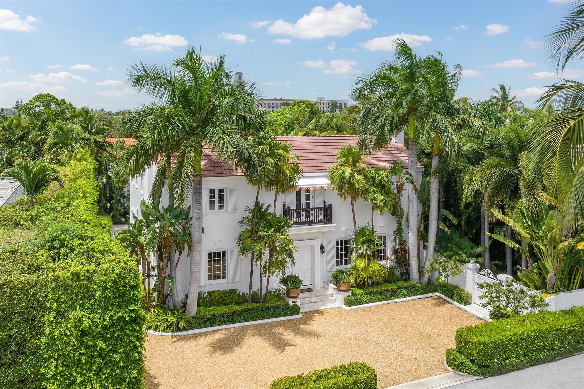 Stunning Marion Sims Wyeth Mediterranean beautifully restored with pecky cypress ceilings, period tilework, and spectacular grounds. Highly desirable Ocean Block In-Town location on Barton Avenue. Featuring 8BR/6.1BA, garage, fabulous entertaining spaces, and large wine cellar in basement. Gorgeous formal living and dining rooms with fireplaces. Club room with beautifully detailed seating alcoves and bar. Fantastic eat-in kitchen with Viking appliances, walk-in pantry, butler's pantry, and breakfast room. Oversized primary suite featuring dual walk-in closets and bath with dual sinks, soaking tub, and large shower. Gorgeous oversized covered balcony overlooking pool and backyard. Beautiful loggia, romantic courtyard, and 53' lap pool are surrounded by spectacular tropical landscaping.