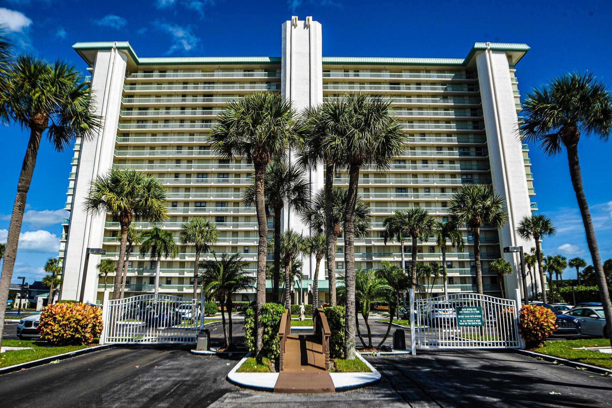 Current Special Assessments paid by seller!  12th floor on the ocean in Oceana II North! This fully furnished two bedroom unit has 2 remodeled bath rooms; balcony access from living and master bedroom; pocket door encloses a guest suite; newer 18'' diagonal tile in living area, lots of storage; Only able to stay 6 months a year? Recoup some owning costs with 90 day minimum rentals; washer and dryer in unit; amenities for Oceana include 2 pools (1 heated), recreation room, gym, manager on site, outdoor storage yard for your boat, RV, trailer is included for residents; tennis and pickle ball courts, cable, internet,  SPECIAL FINANCING OFFER. Below market fixed rate & $1500.00 credit towards buyers costs when using preferred, LOCAL, DIRECT LENDER