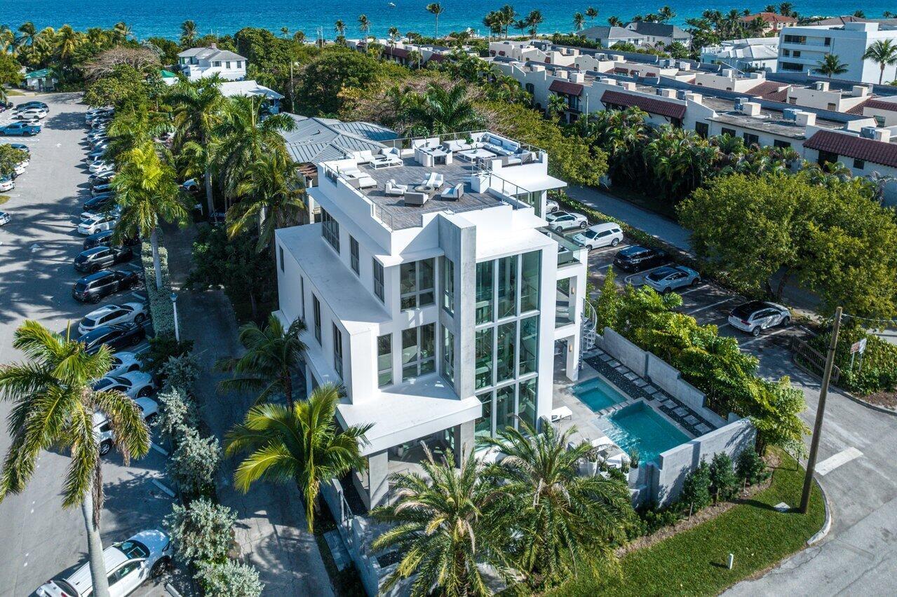 Introducing ''CIELO'' at 147 Gleason Street, Delray's Apex of luxury beachside living. Newly completed, this architectural gem epitomizes modern elegance with a rare fusion of bespoke industrial elements within a sophisticated and contemporary design. It is a true trophy home that stands as a bold statement of exclusivity harmoniously nestled a breath away from the beach and our vibrant Atlantic Avenue. Better experienced than explained. Its notable features include a custom glass shaft elevator, wine room, a series of terraces and a magnificent 1,500 sq. ft. rooftop that presents panoramic ocean and city views with unmatched elevation for a private estate in East Delray. CIELO isn't just a residence; it's the epitome of Delray Beach's casual coastal living for the elite.  Discover CIELO!