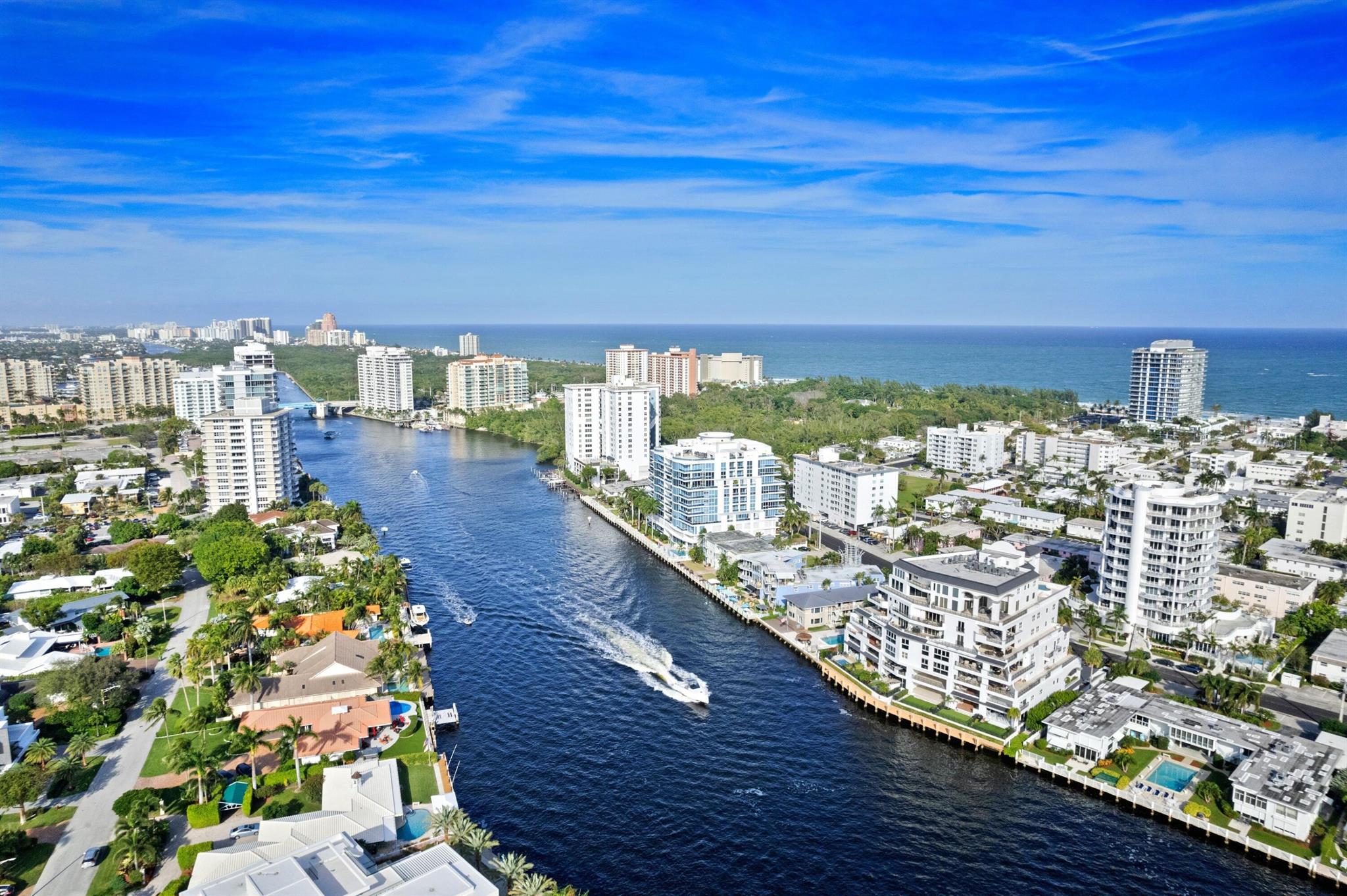 Breathtaking Intracoastal Waterfront Views in Fort Lauderdale's Boutique Style Building, La Cascade! Absolutely Pristine & Fully Renovated 3 BR Condo! Spectacular Waterfront Views from HUGE Private Balcony | STUNNING Eat-In Chef's Kitchen | White Cabinets | Natural Granite Counters | Wine Refrigerator | New S/S Appliances | Kitchen Bar | Pantry | Bright Open Floor Plan | Large 8' Impact Sliders | Custom & Recessed LED Lighting | Smooth Ceilings | Travertine & Marble Floors | Washer/Dryer in Unit. Impressive Master Bedroom, Large Walk-In Closet, Huge Glass Shower | Bidet | Dual Sink Vanity. All Impacted Windows & Doors! Community Pool | Walk to Beach | Boat Docks | Minutes to Downtown Las Olas with Fine Dining & Luxury Shopping! Assigned Covered Parking! Present All Offers