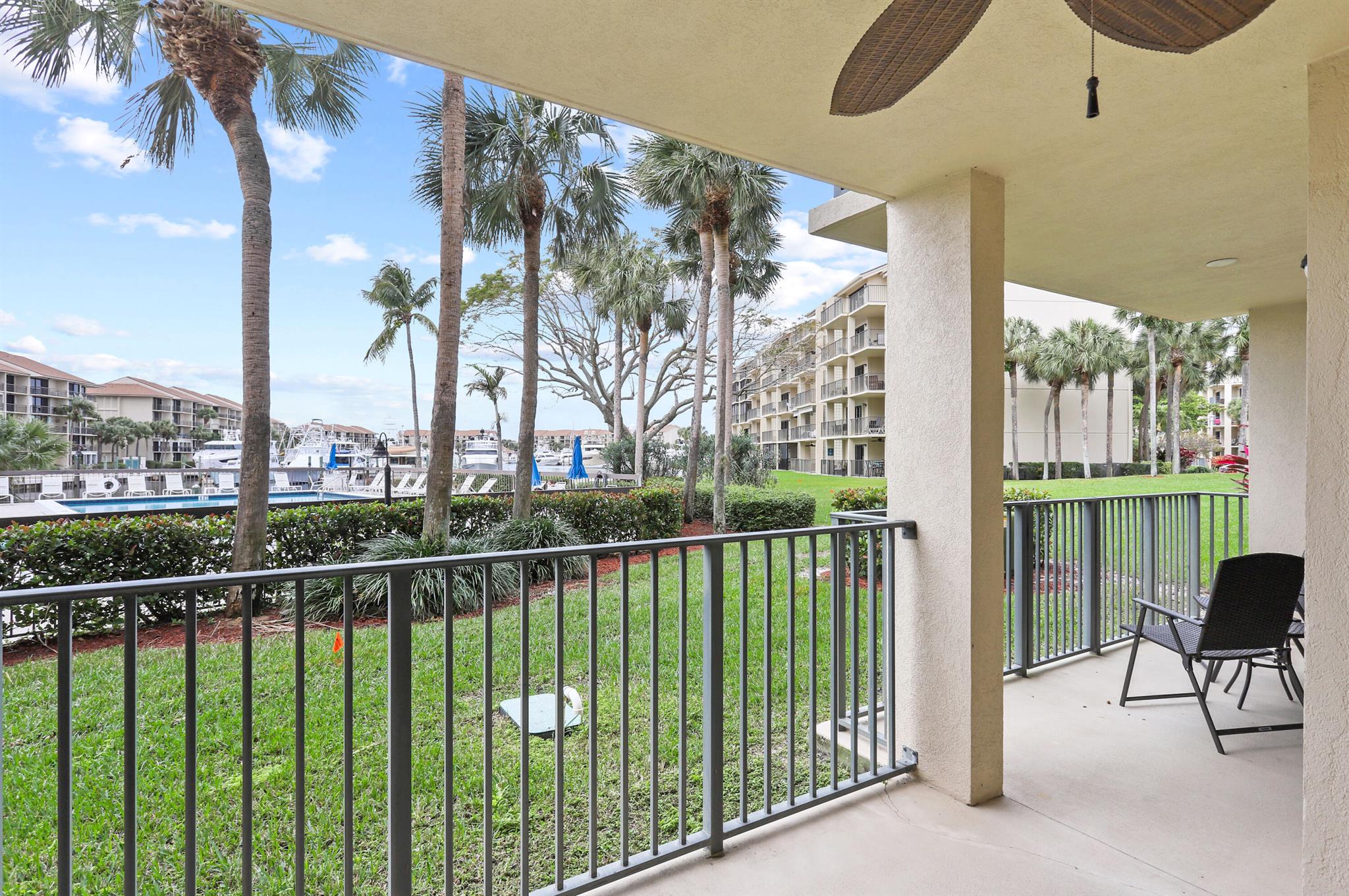 WELCOME TO THE SUNSHINE STATE!FIRST FLOOR UNIT WITH A BEAUTIFUL VIEWOF THE MARINA.TAKE A WALK TO THE BEACHOR WALK RIGHT OUT TO THE WELL MAINTAINED HEATED POOL AND JACUZZI.THERE ARE 4 HEATED POOLS,CLUBHOUSEAND 2 LIBRARIES.WALK TO THE INTERCOASTEAL OR PLAY SOME TENNIS DAYOR NIGHT.LOW HOA FEES!THIS FIRST FLOORUNIT HAS IMPACT SLIDERS WITH A WALK OUT PATIO.BIG LAUNDRY ROOM AND STORAGE.UPDATED KITCHEN AND BATHROOMS WITH STAINLESS GLASS APPILIANCES.(GREAT INVESTMENT PROPERTY THAT CAN BE RENTED OUT 2 TIMES IN A YEAR,