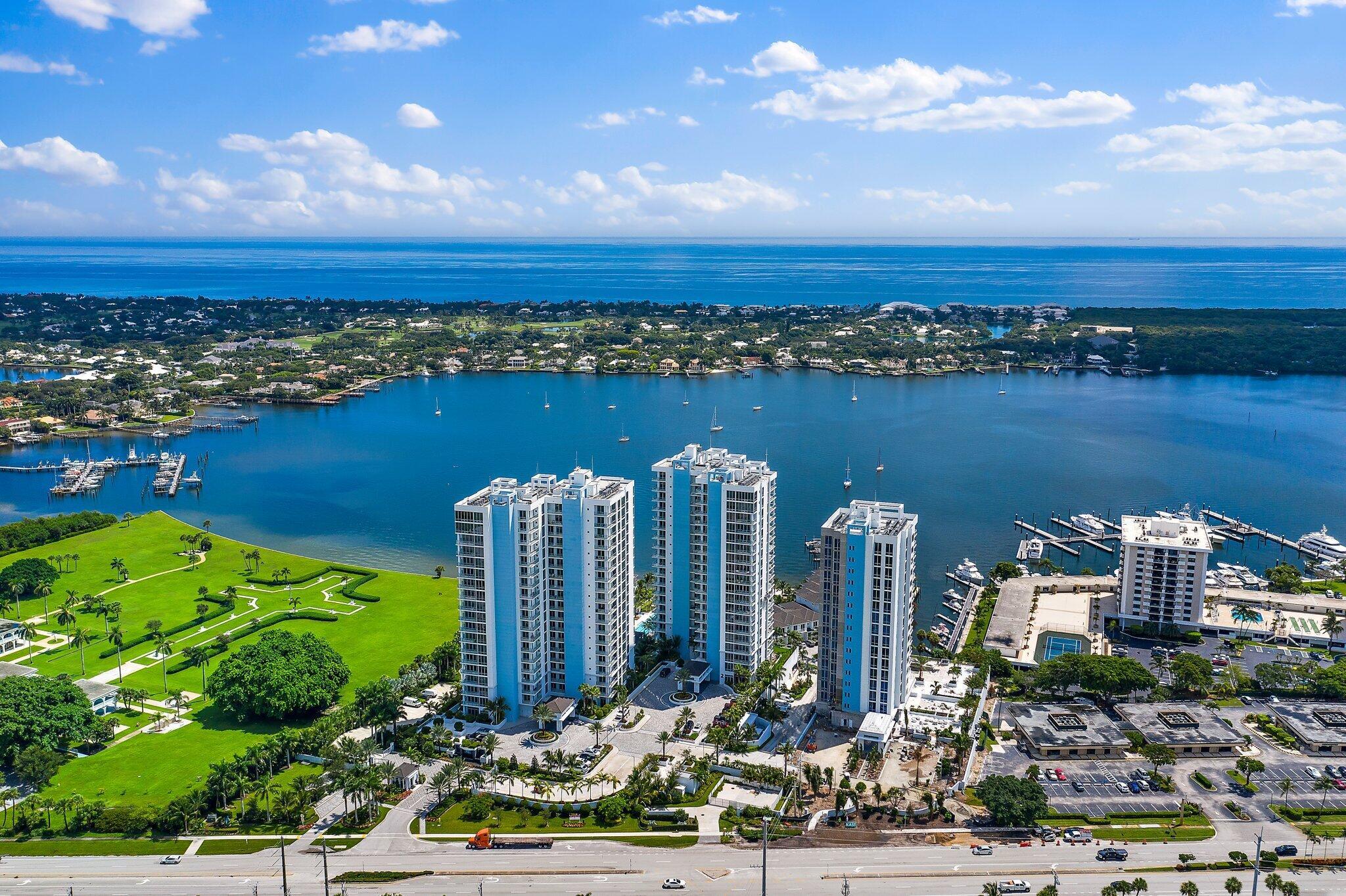 Indulge in the epitome of waterfront luxury living with this rare opportunity to own one of the largest units in The Water Club. Prepare to be mesmerized by the breathtaking vistas of the Intracoastal, Atlantic Ocean, and city skyline that unfold before you from every angle..With a total of 4 generously sized bedrooms plus an office/den, along with 4 baths and a powder room, there's no shortage of space for both relaxation and productivity. Whether you're unwinding in the lavish master suite, hosting soirees in the expansive living areas, or taking in the panoramic views from your private balcony, every moment spent in this luxurious sanctuary is sure to be nothing short of extraordinary.