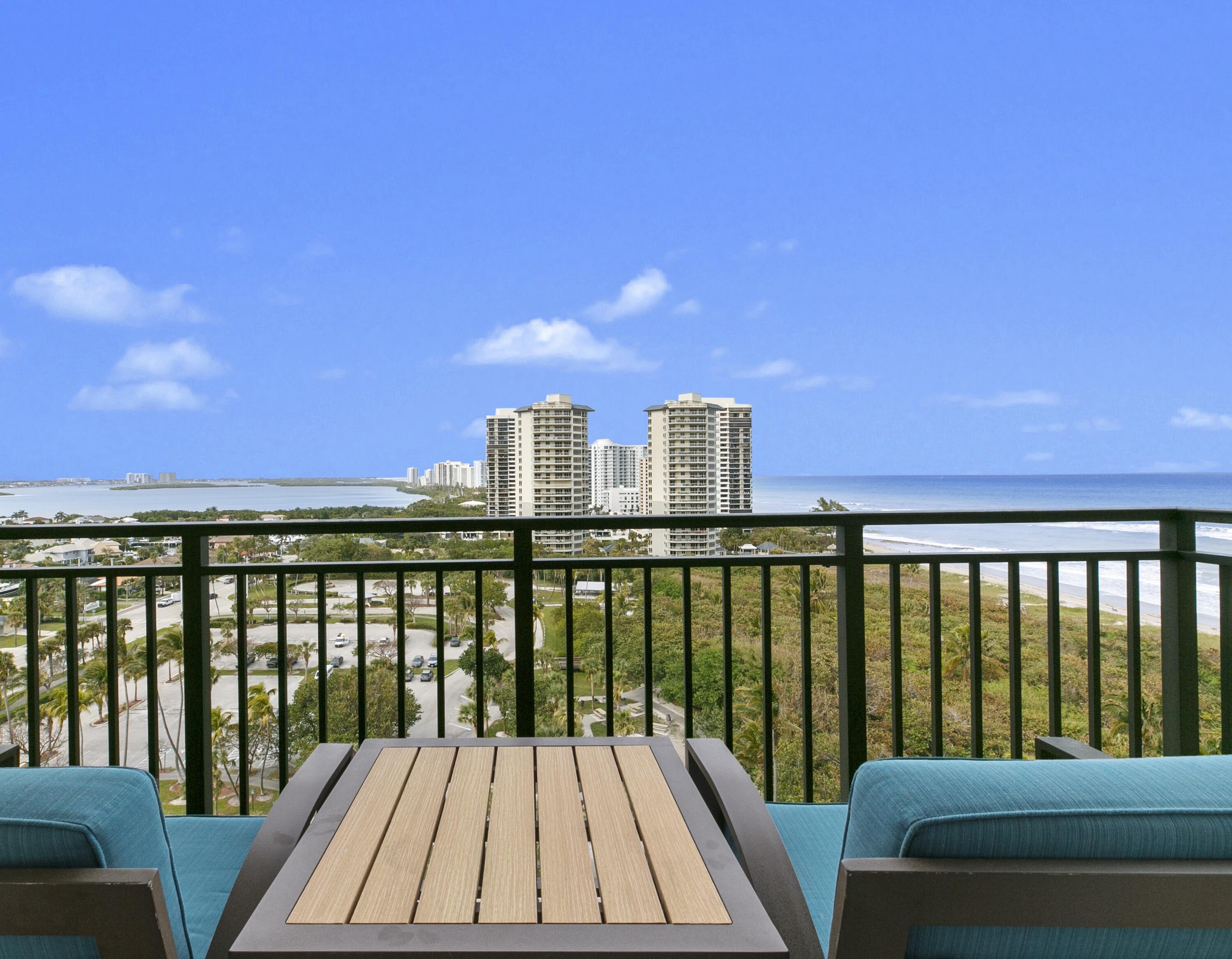 Immerse yourself in the magnificent vistas of the ocean, Intracoastal waterway, and parkland from this fully furnished 14th-floor 1-bedroom, 1-bath condo, complete with a special terrace. Indulge in luxury with high-end appliances, marble flooring, plush carpeting, and granite countertops, all complemented by exceptional amenities and awe-inspiring views. Whether you're seeking a family-friendly vacation spot, a rejuvenating escape, or a smart investment opportunity on Singer Island, this property offers it all. Maximize income potential by participating in the hotel's rental program, renting out independently, or simply moving in to enjoy the luxurious lifestyle firsthand. With 239 spacious suites and 66 residential condominiums, the Resort boasts 4,000 sq. ft. of meeting space......... An 8,500-square-foot spa, along with a diverse range of amenities, awaits to enhance your experience. Elevate your stay with personalized room service, attentive valet attendants, and a dedicated full-time concierge available to arrange private events, secure theater tickets, make dinner reservations, and organize travel arrangements. Pool and beachside attendants stand ready to provide plush beach towels, comfortable lounge chairs, and refreshing frozen beverages. Private outdoor cabanas offer an idyllic setting for relaxed poolside dining. Dining options abound, from the charming ocean-side eatery to the convenience of in-room dining or special events held in the impressive entertainment veranda.

The Resort at Singer Island, adorned with sophisticated dark wood tones, stainless steel kitchen appliances, and marble baths, boasts a contemporary ambiance. Recent renovations, notably at the 3800 Ocean restaurant, enhance the allure of the property. Each suite features expansive terraces, offering majestic views of the Atlantic Ocean or Intracoastal Waterways. A temperature-controlled wine room is available for storing your private wine collection.

Savor relaxation on the pristine white sands of Singer Island, where attentive pool and beachside staff cater to your every need with plush beach towels, inviting lounge chairs, and delightful frozen beverages. Enjoy leisurely poolside lunches in the outdoor private cabanas, completing the epitome of luxury living.

Situated in Florida's tropical island resort community, Singer Island is renowned for its picturesque white sandy beaches, waterfront residences, shopping districts, restaurants, and charming resort atmosphere. Nestled along the Atlantic Ocean, Singer Island offers breathtaking views and a diverse marine and wildlife environment. Featuring three single-family home communities, nearly 50 condominium complexes, and the scenic MacArthur State Park, all within Palm Beach County, Singer Island is a hidden gem off the coast of Palm Beach. Established by Paris Singer, the son of sewing machine magnate Isaac Singer, the island now features upscale hotels, an outdoor shopping center, and immaculate beaches. Spanning 1,500 acres, Singer Island stretches approximately 5 miles in length and 1/2 mile in width. Located just 15 minutes from Palm Beach International Airport and 70 miles north of Miami, Singer Island is also in close proximity to year-round golf courses and renowned shopping destinations. Renowned for activities such as blue water sport fishing, sailing, windsurfing, jet skiing, and unforgettable boating excursions, Singer Island truly embodies the essence of a tropical paradise.