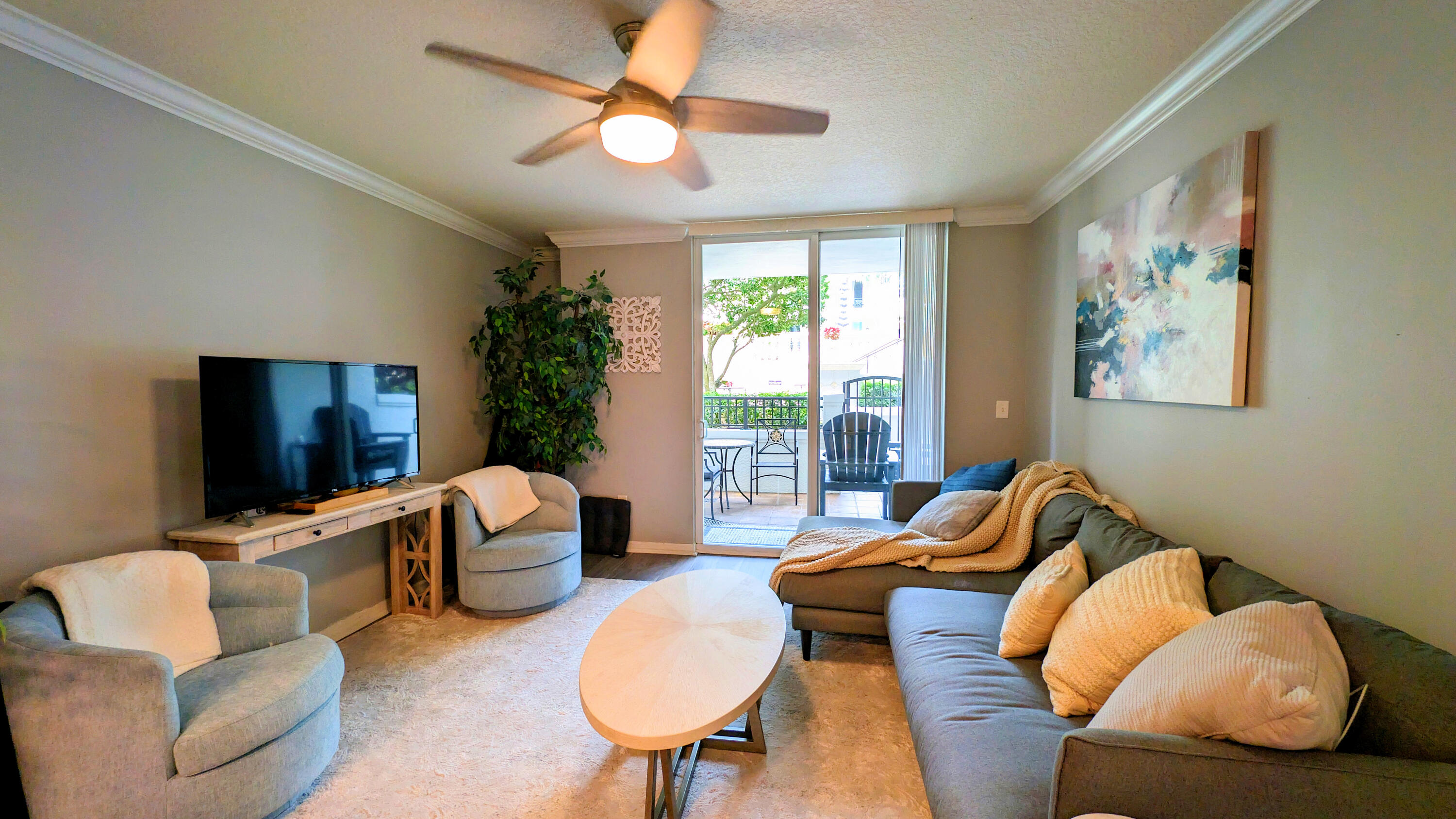 The Prado is two blocks from The Square, three blocks to the intracoastal waterway, and approximately fifteen blocks to the beach and Palm Beach island. Not only is the convenience of location within the heart of the city essential, but so is the location of this residence within the Prado. Located on the pool level, this unique one-bedroom residence has a walk-out to the pool from your private gated patio. Go for a swim, hit the hot tub, fitness center, steam room, and club room without walking through the hallway. This is the perfect one-bedroom with a new air conditioning and water heater unit replaced in the summer of 2023, and the appliances were replaced in 2022, including the washer and dryer. This is for the discerning buyer who wants a convenient living space and lifestyle.