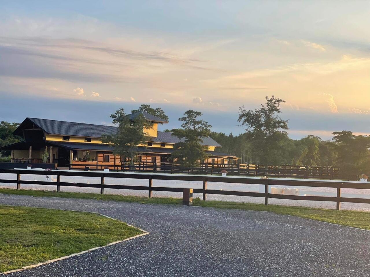 3 Barns =27 Annual and/or Seasonal Stalls available May 30, 2024.  5 acres on paved road close to TSC and many conveniences.  Located across the street from maintained equestrian trails. ~Barn # 1: 13 - 12x12 stalls with  paddocks in a luxury barn with amenities including H/C wash stalls and R/O water. Viewing deck with kitchenette overlooking  100'x250' all weather irrigated arena, 100' mirror wall and sound system.  ~Barn # 2:  4 - 16x16 stalls with automatic waterers/feeders & runouts in CBS barn with rubber paver aisle. Kitchenette/lounge over looking the arena. Tack room, laundry, H/C wash stall, fly system.  ~Barn # 3: 10 - 12x12 wood stalls in a clear span tent barn with wash stalls. WiFi, ADT Security System with cameras, All measurements are approx and subject to error