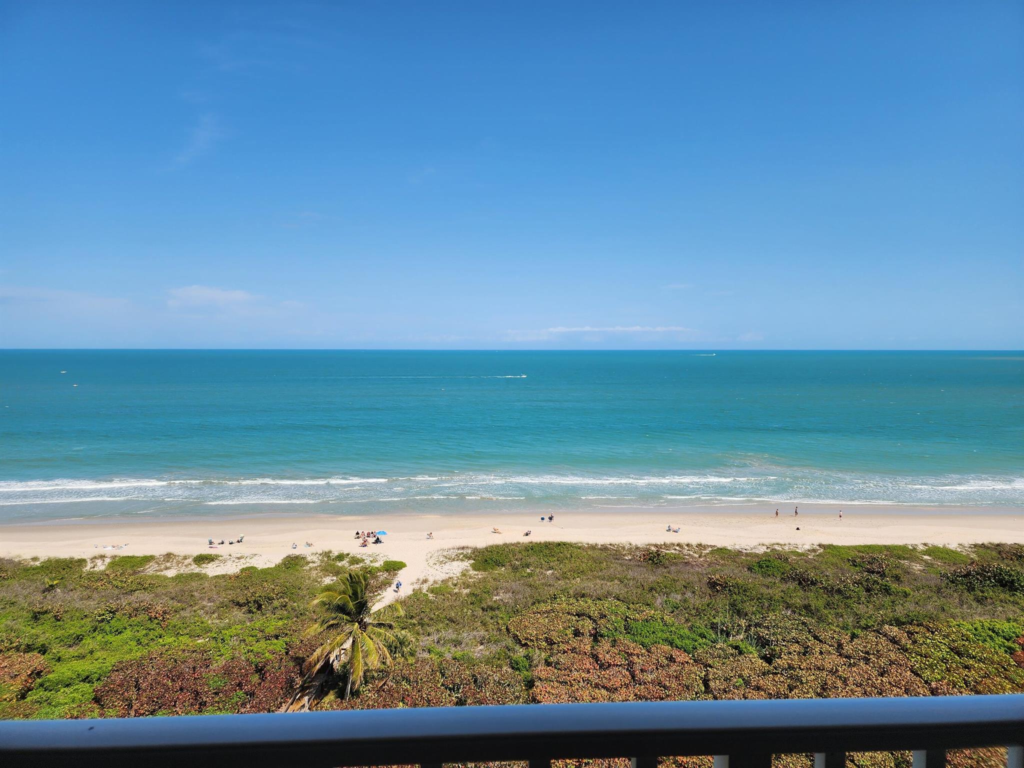 Fabulous opportunity to be on an 11th floor DIRECT oceanfront with accreting beach, panoramic ocean views and panoramic lagoon and river views up and down the coast! PRIVATE parking spot! Updated TWO bedroom unit! Sea Palms abuts the famous National Navy UDT-Seal Museum! Pepper Beach Park just to the north with trails, tennis, beachfront and picnic pavilions! Short drive to Vero Beach Ocean Drive and Fort Pierce Inlet!