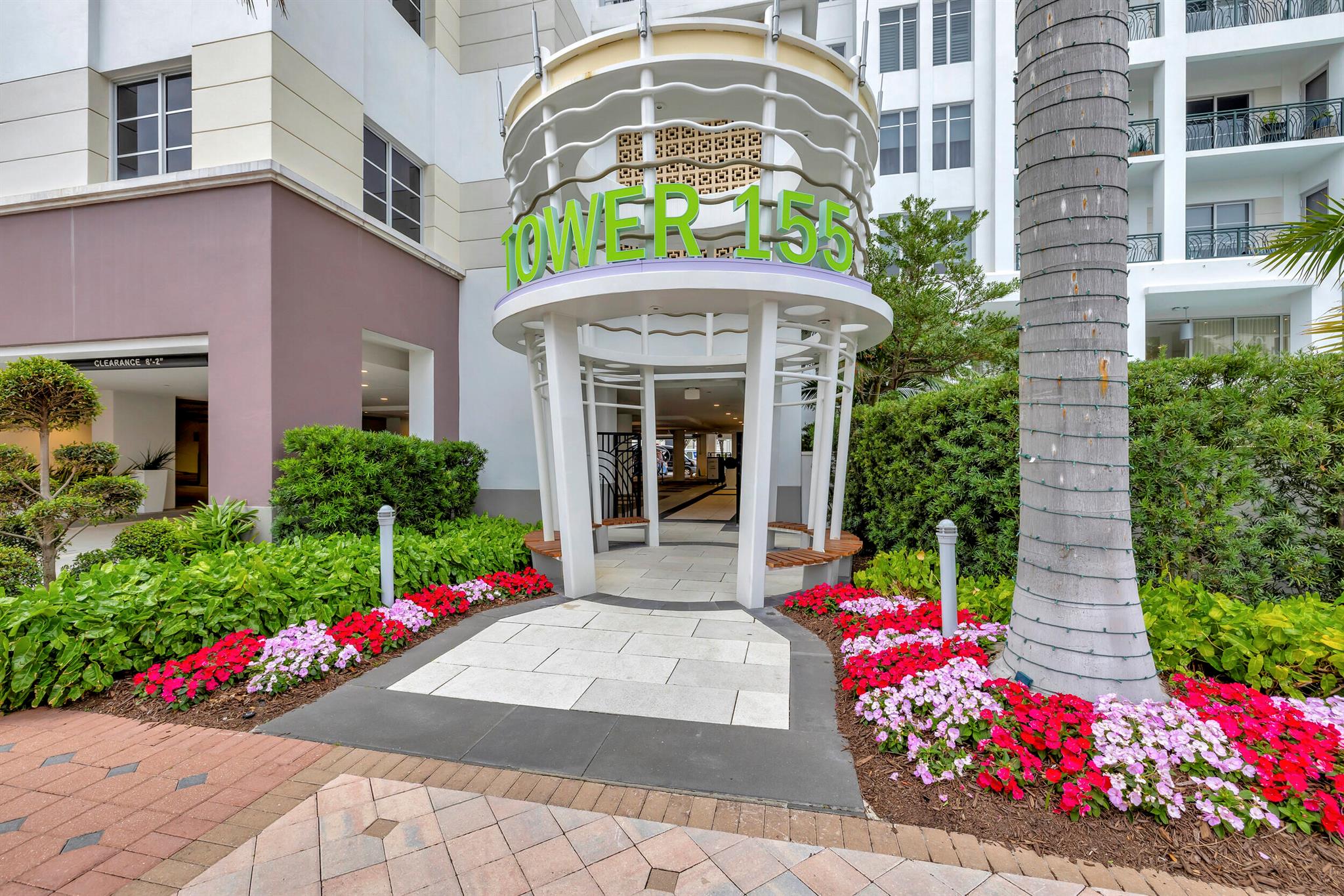 If you have been searching for new ultra-luxury living in downtown Boca with direct ocean views from this corner unit, Tower 155 is the place for you. This incredible condo is a double unit and boasts over 2600 sq. ft. with 3 beds, 3.5 bathrooms, 10 foot ceilings, porcelain tile floors and hurricane resistant glass windows and doors can be found throughout. The kitchen is open to the living room with exquisite European style cabinetry, quartz countertops, Modena Island Hood and Bosch stainless steel appliances. All bathrooms contain frameless glass showers, Kohler toilets and tubs with porcelain flooring. Tower 155 luxurious amenities include a sundeck that overlooks Mizner Park with chaise loungers, a hot tub, wading pool and private cabanas. Stay in shape on the rooftop or