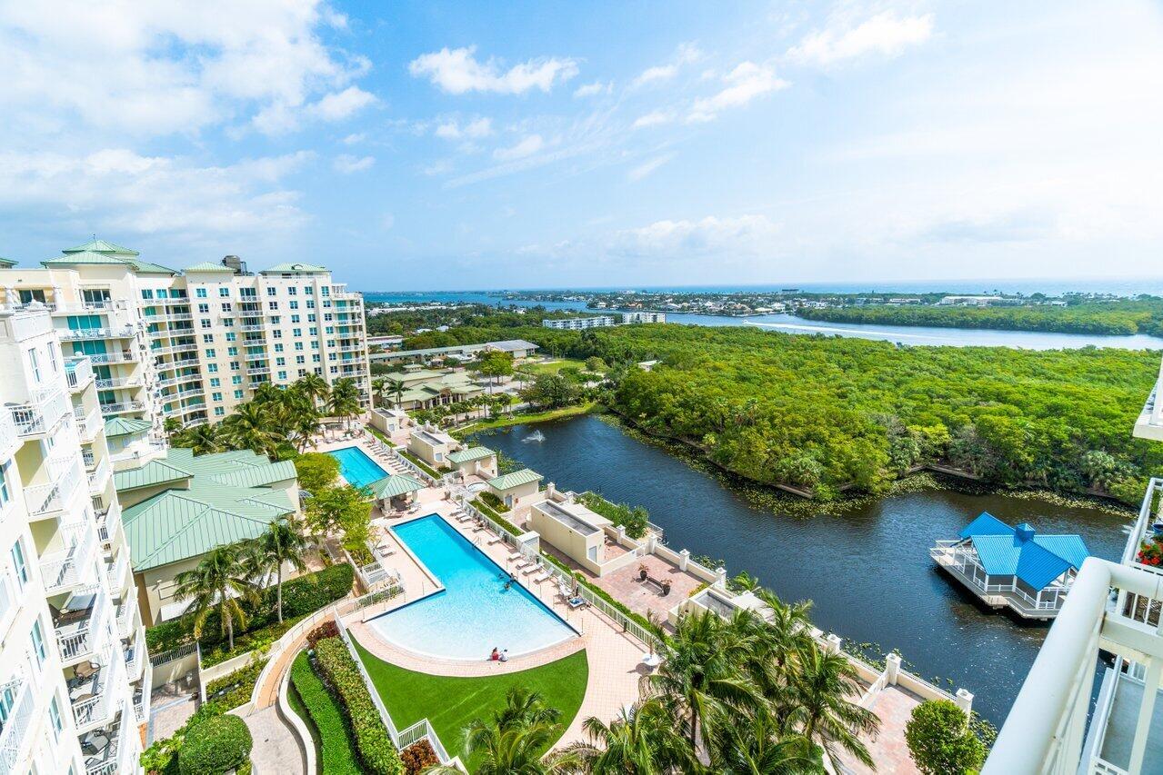 Wow,Wow and Wow . Gorgeous views from this 2/2 plus a den Penthouse unit with amazing water views. Lagoon, Intracoastal and Ocean . Fully furnished contemporary style furniture.  A place to relax and enjoy the resort style living with 2 pools, jacuzzi, steam and sauna rooms, 24 hr gym, clubroom and so much more. Walking distance to local waterfront dinning  and bars. Less than one mile to the beach and 4 miles to Atlantic Ave in Delray Beach .  Wait no longer to enjoy these stunning views .