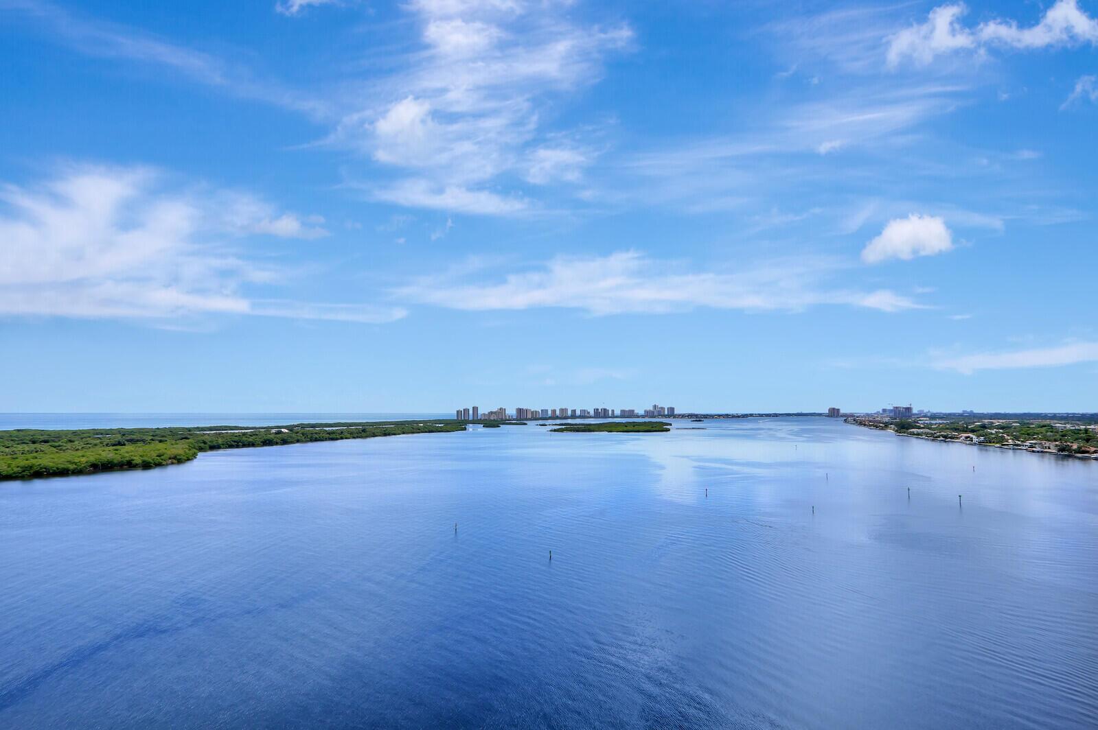 Unobstructed Ocean and Intracoastal Views.  See all the boats go by heading to the inlet. This is an exceptional floor plan with generous room sizes and a very large recessed balcony that protects you from the winds. Upgraded ceiling, lighting and large marble floor tiles in all the main living areas. 28' x 19' living room. Very open with incredible light coming in from the floor to ceiling windows in every room. Luxury building with 24-hour lobby attendant, new pool under construction, new gym is completed, garage parking. Old Port Cove Community features a 24-hr manned gatehouse, 2 mile waterfront walking path, on-site restaurant and marina. Interested in leasing a boat slip, Old Port Cove Marina for availability. Close to world-class shopping & dining. 5 minutes to the Beaches.